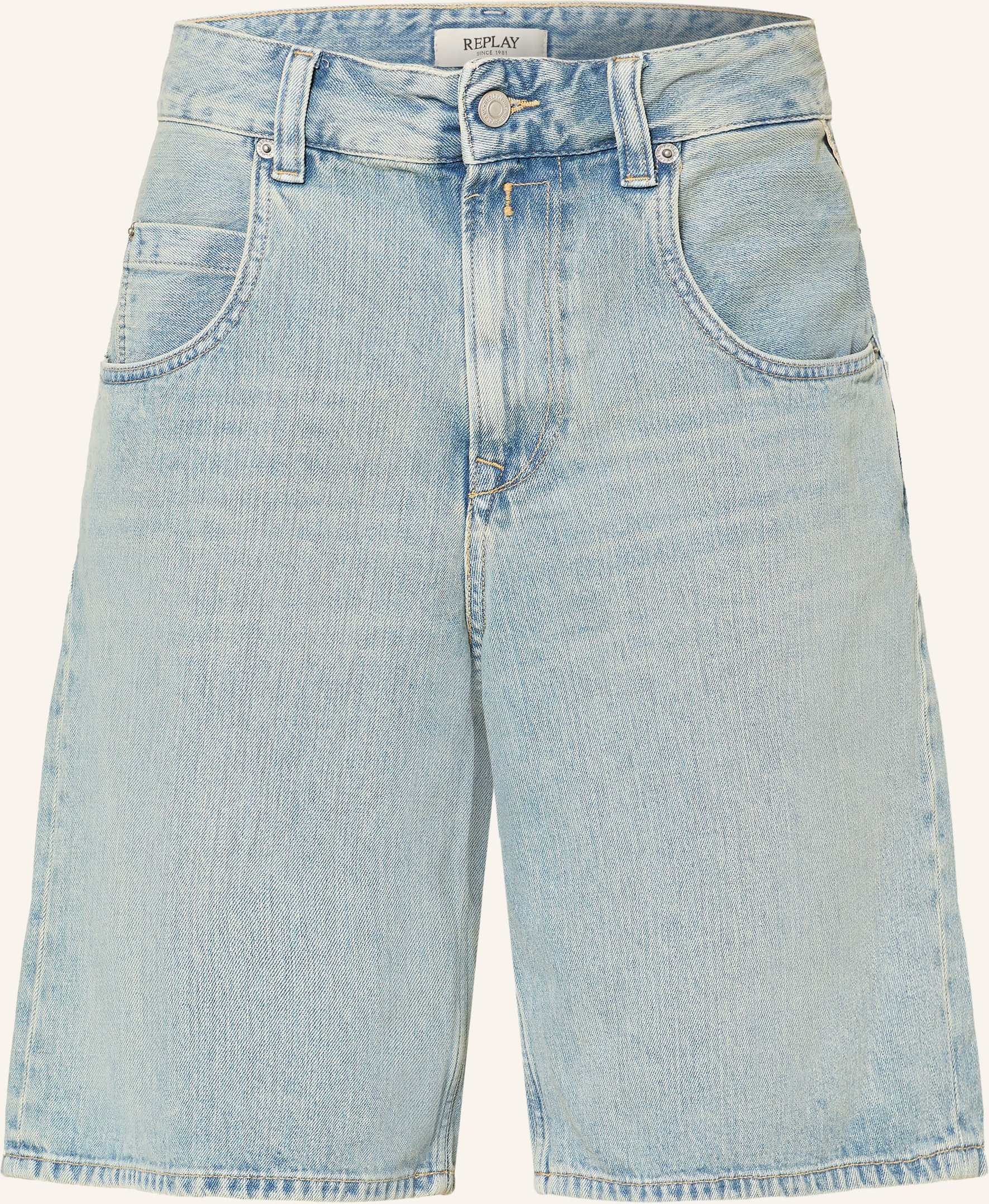 Replay Jeans-Bermudas blau