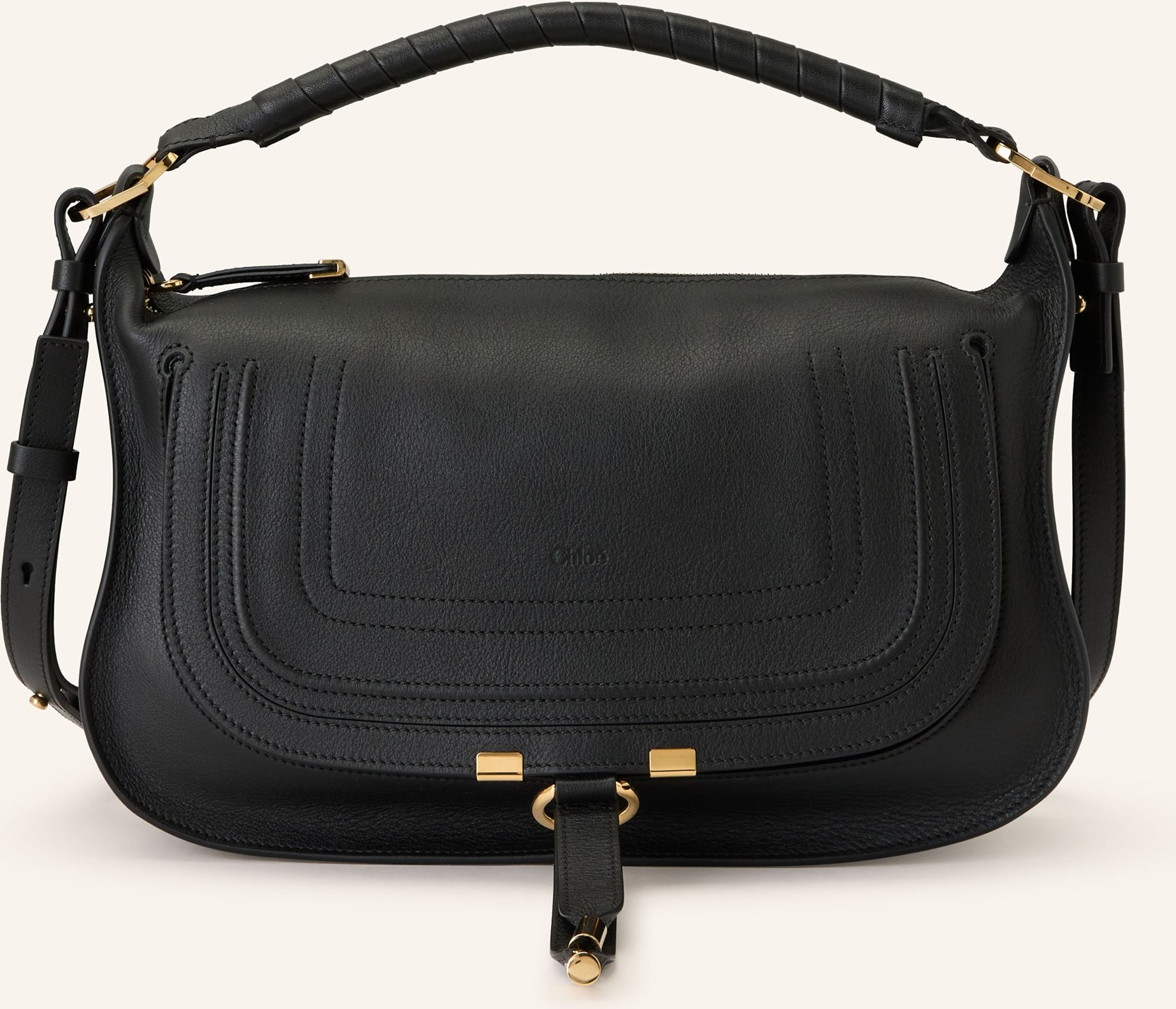 Chloé Handtasche Marcie schwarz