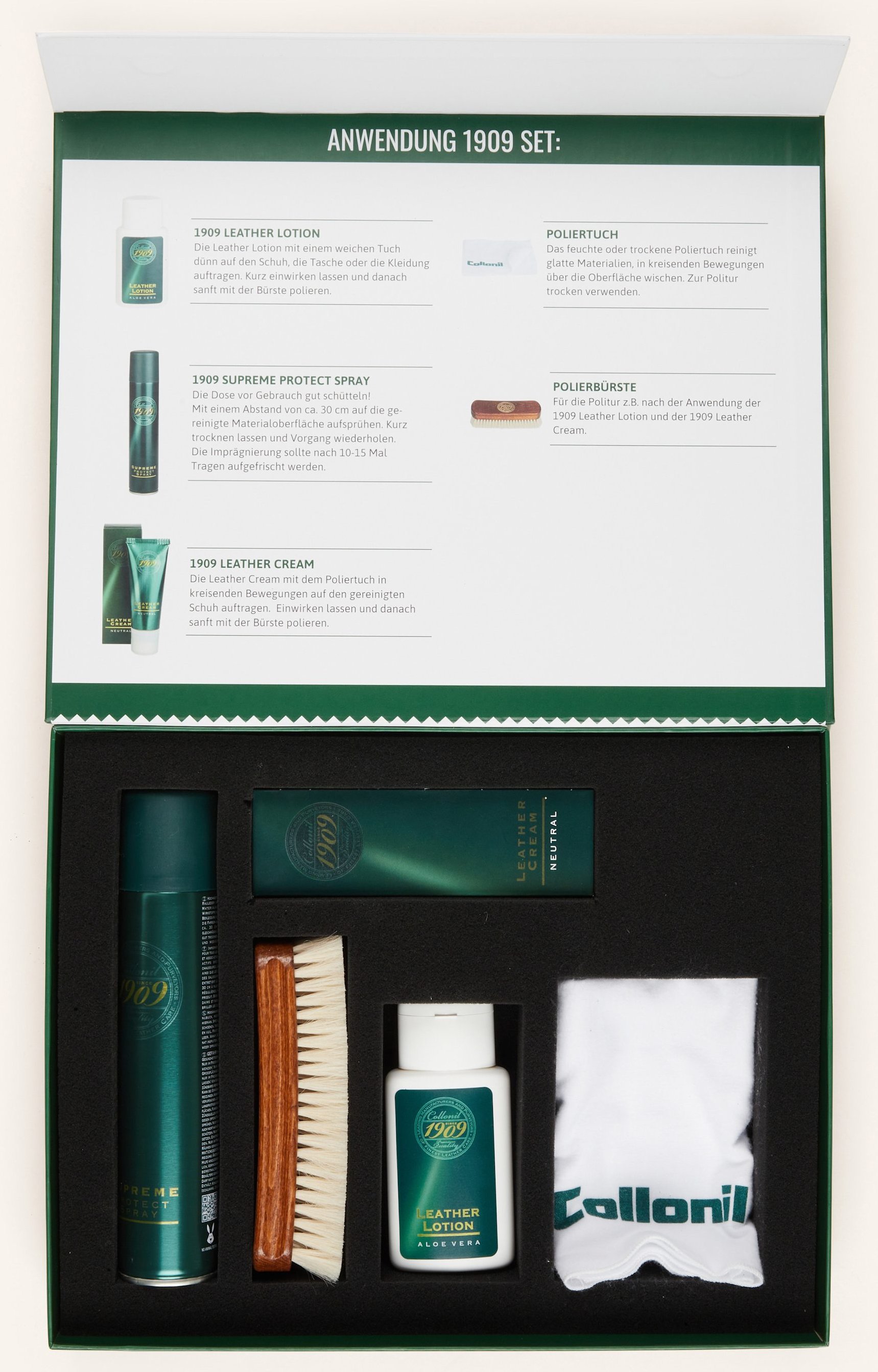 Collonil 5-Tlg. Schuhpflege-Set 1909 gruen