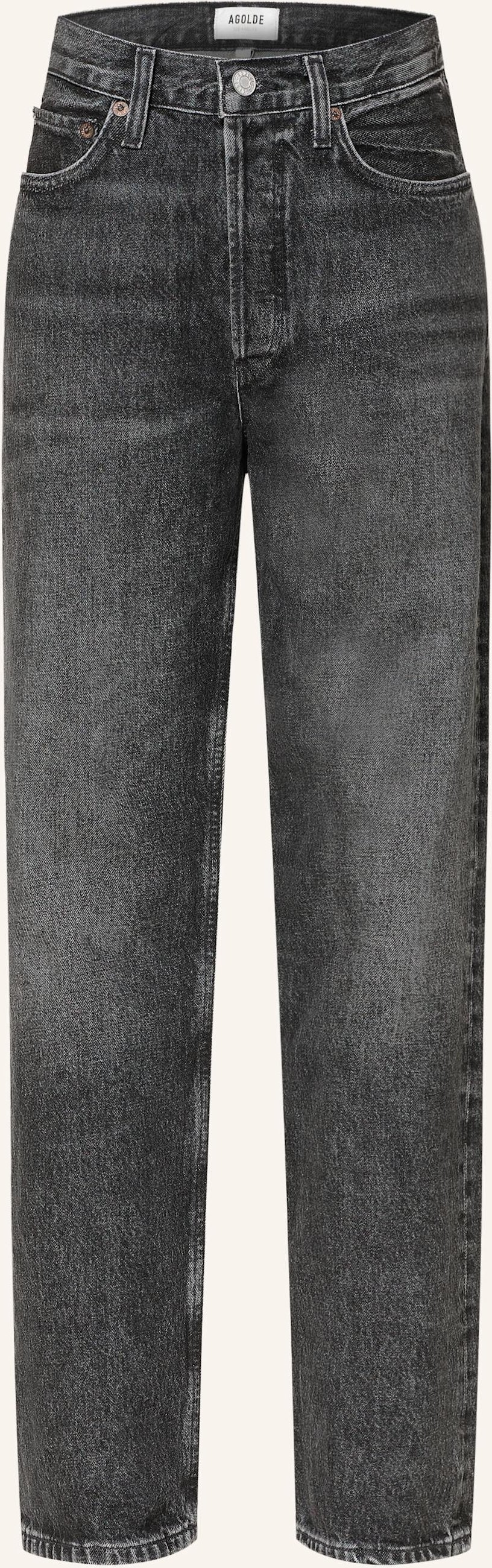 Thumbnail - Agolde Straight Jeans Kelly In Eclipse grau