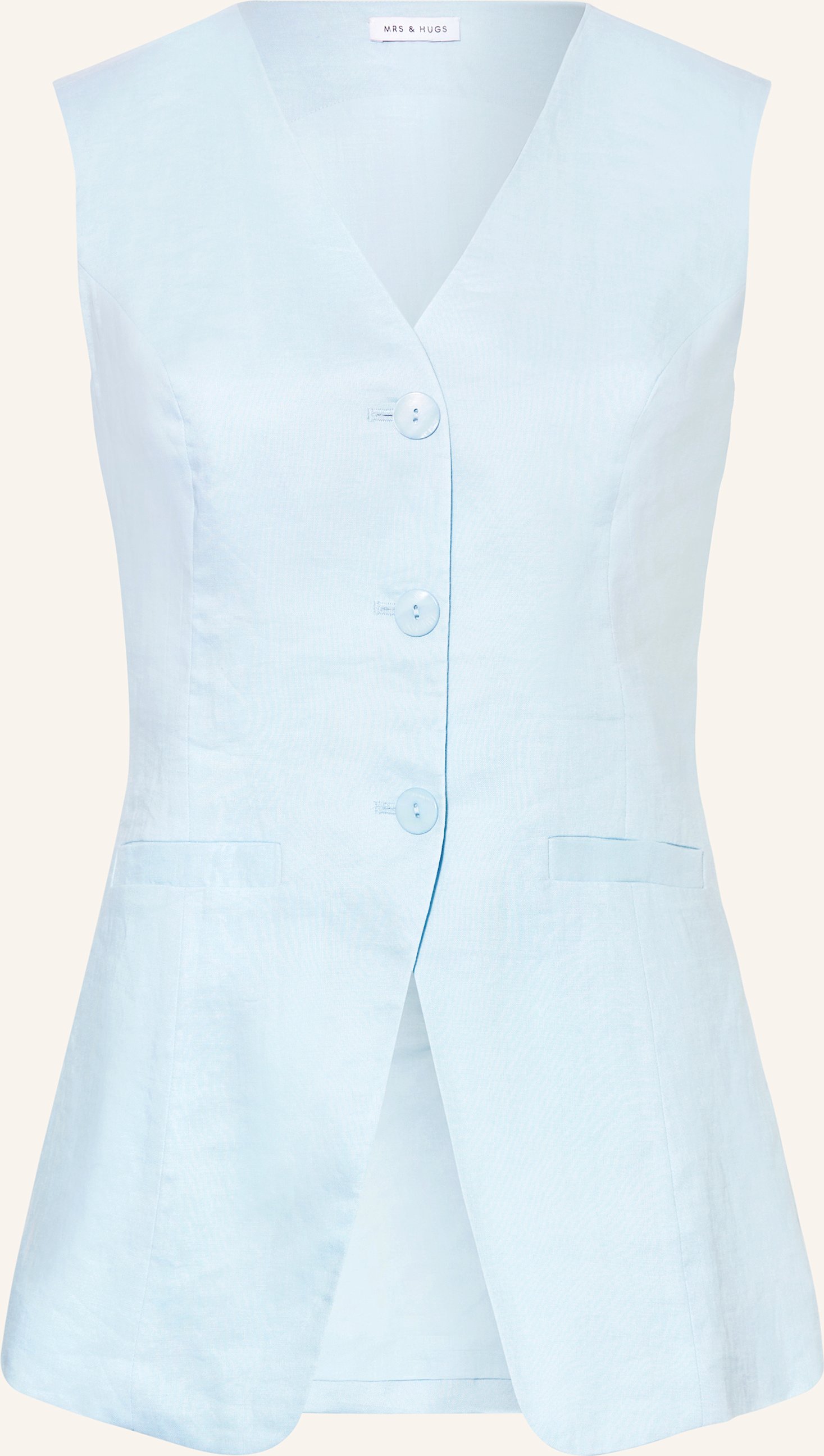 Mrs & Hugs Blazerweste blau