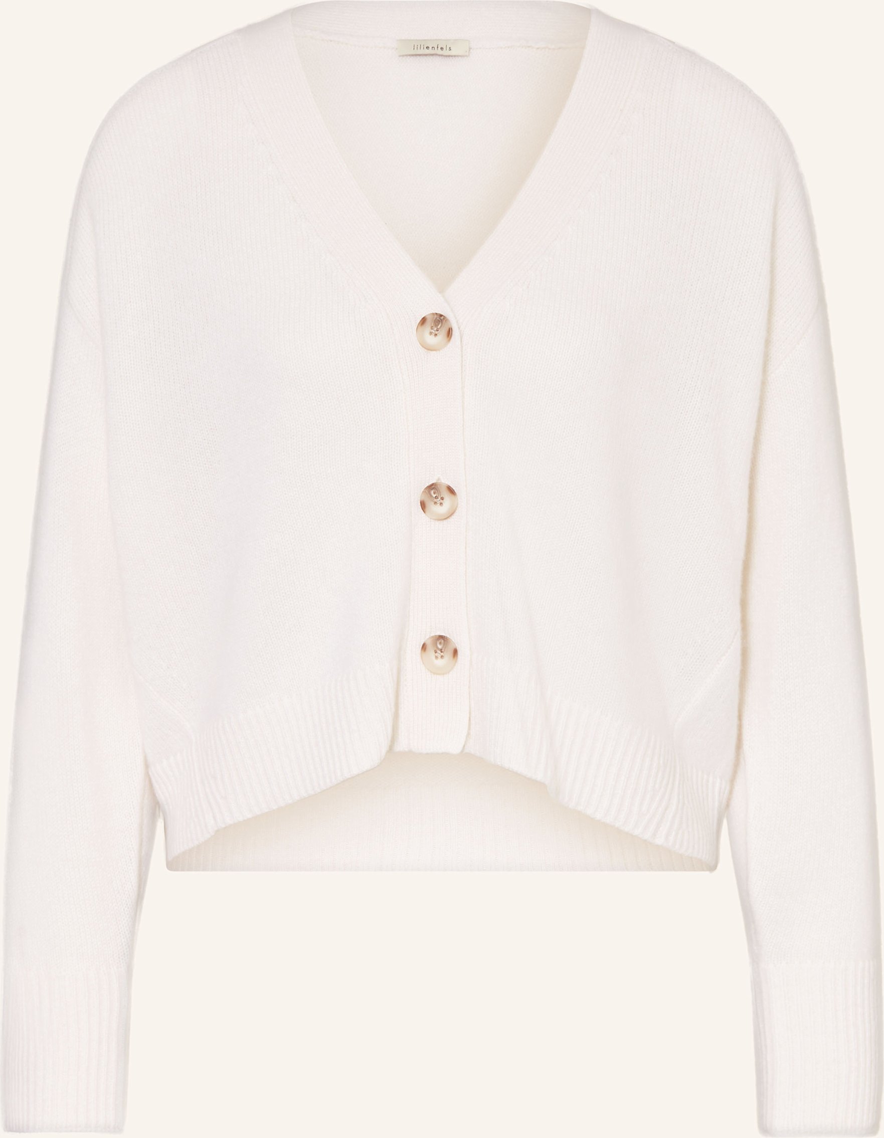 Lilienfels Strickjacke Aus Cashmere weiss