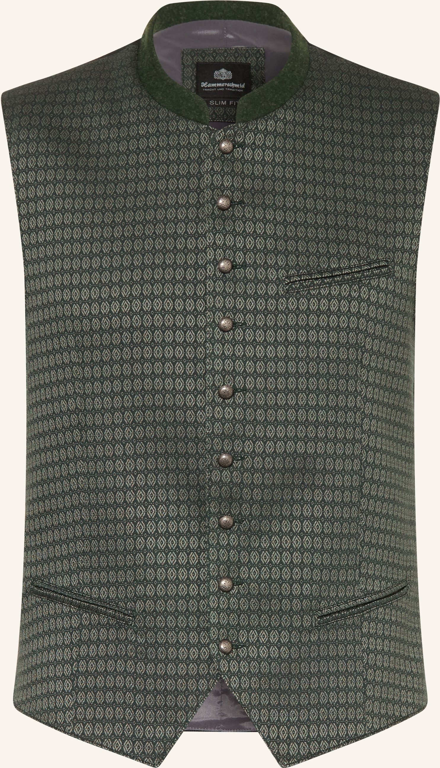 Hammerschmid Trachtenweste Norbert Slim Fit gruen