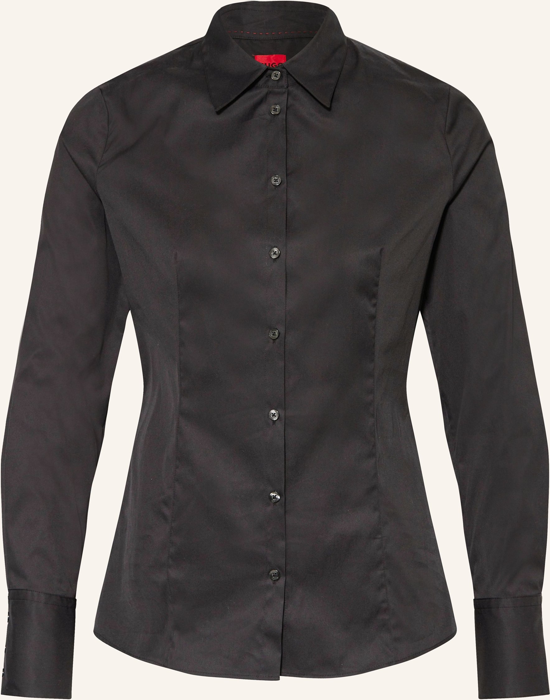 Hugo Hemdbluse The Fitted Shirt schwarz