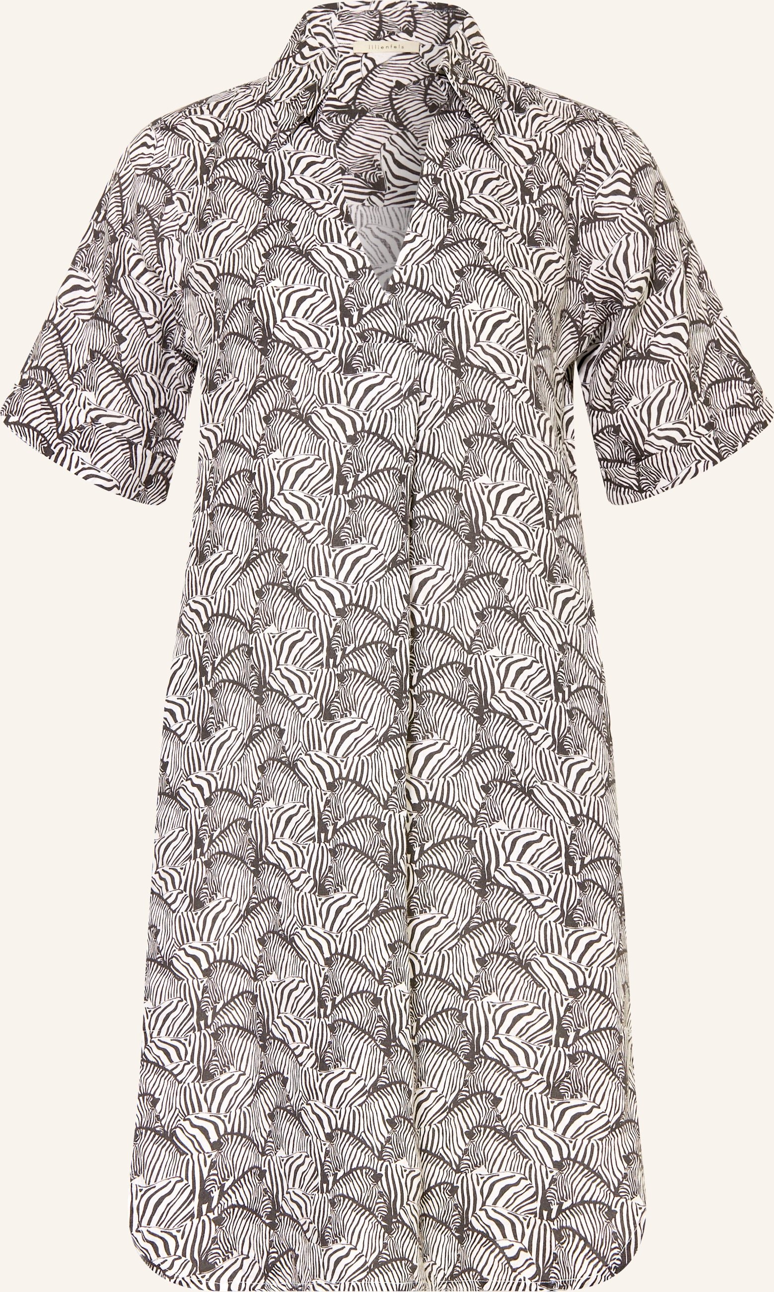 Lilienfels Leinenkleid Thomas schwarz