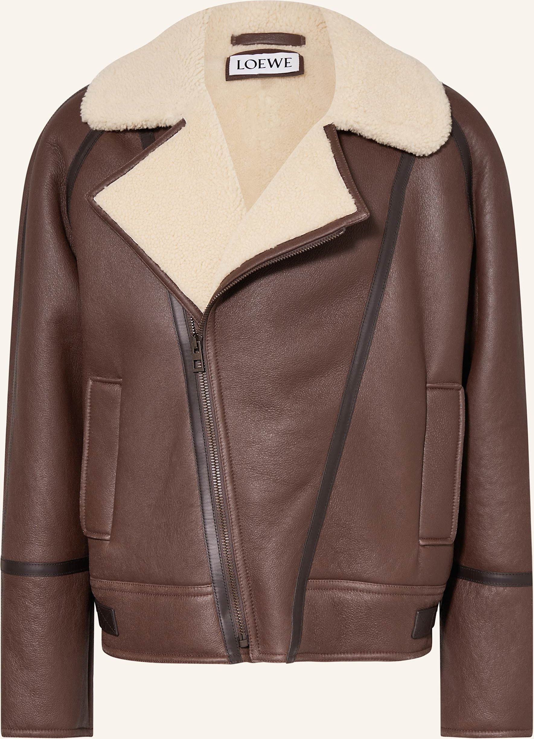 Loewe Lederjacke braun