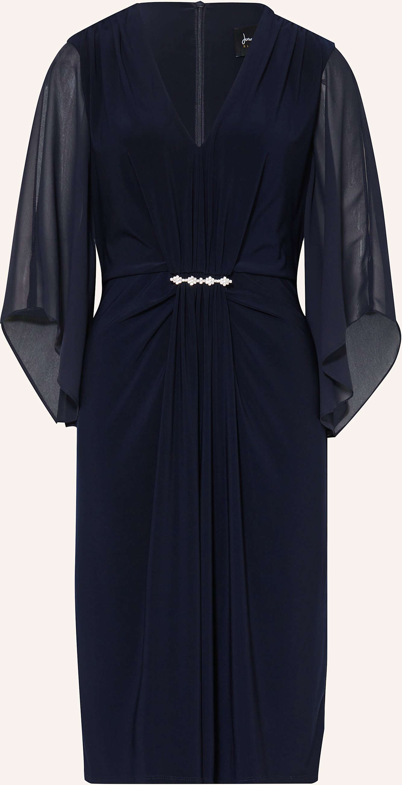 Thumbnail - Joseph Ribkoff Signature Kleid Mit 3/4-Arm Und Schmucksteinen blau