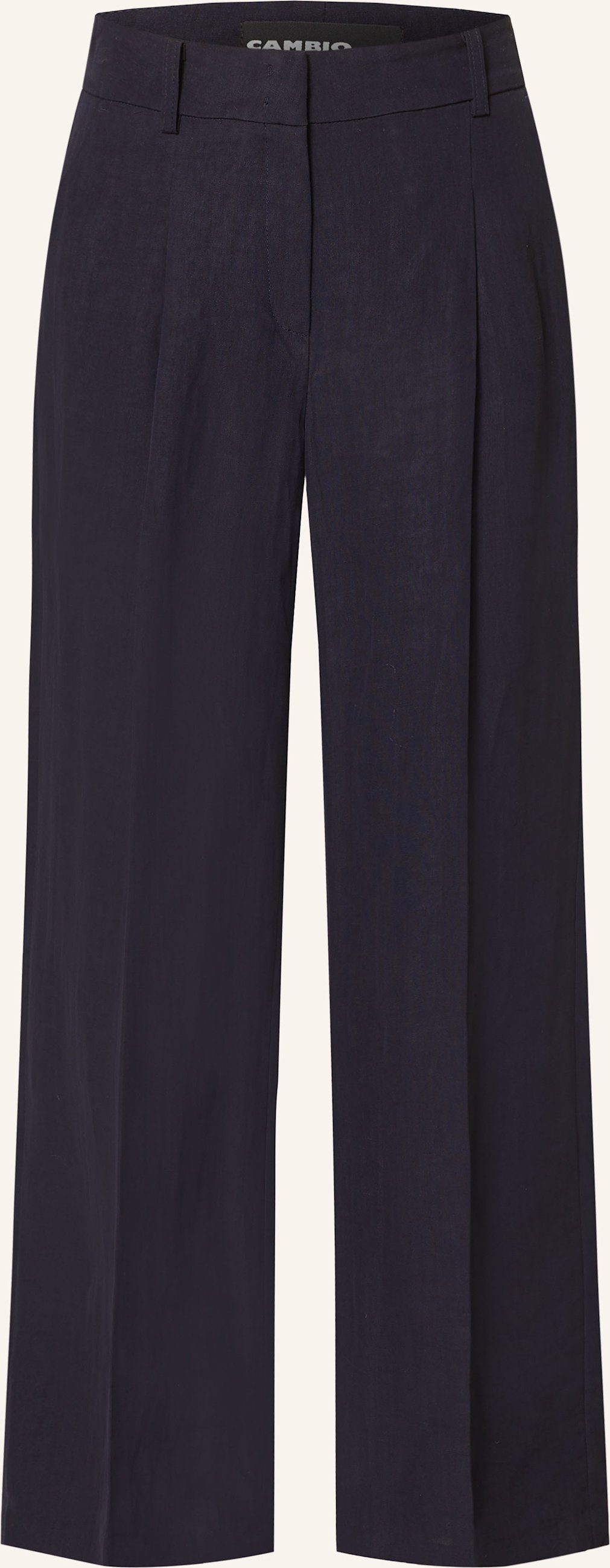 Cambio Marlenehose Amelie Mit Leinen blau