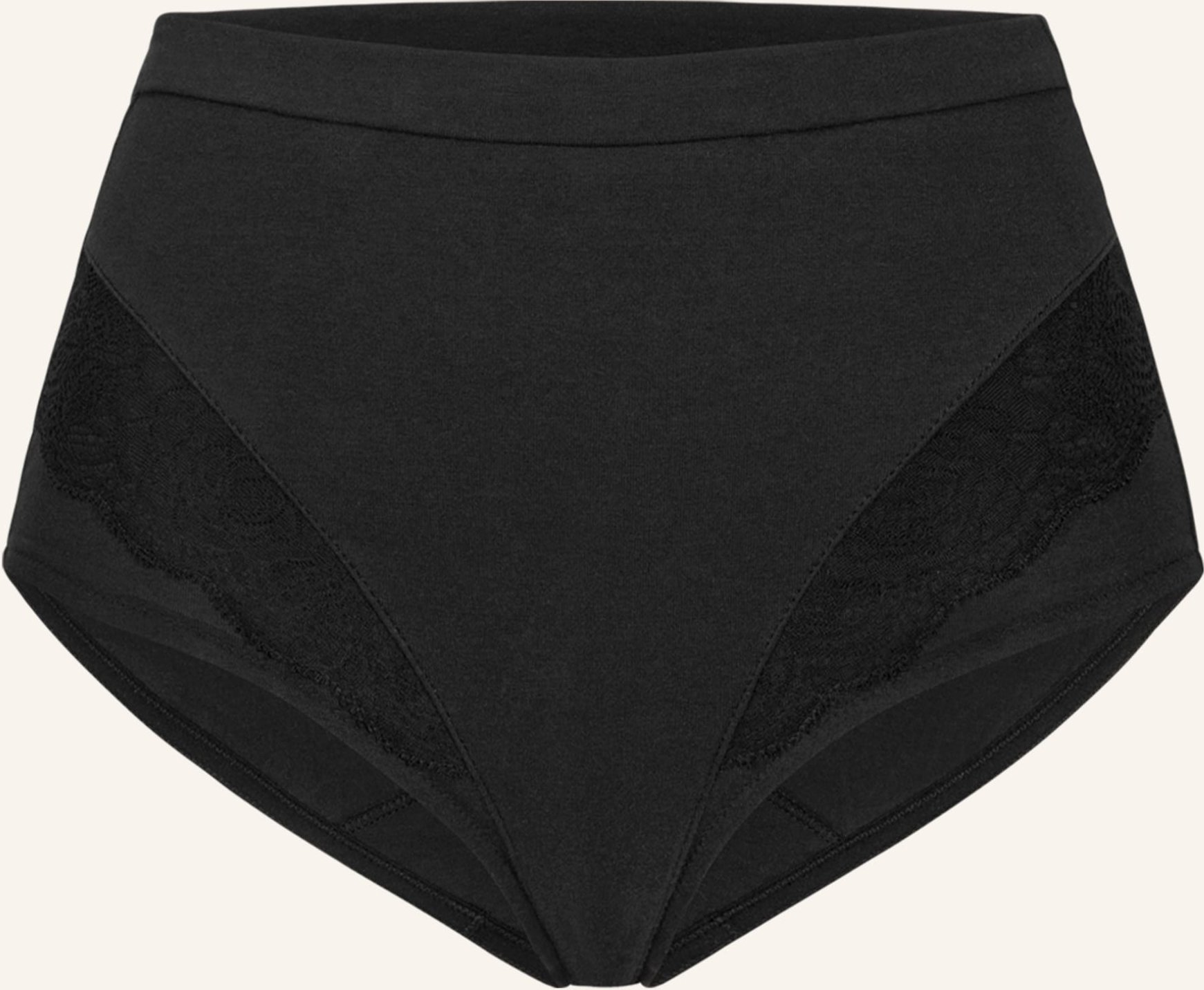 Erlich Textil Josepha Taillenslip Große Cups Aus Bio-Baumwolle schwarz