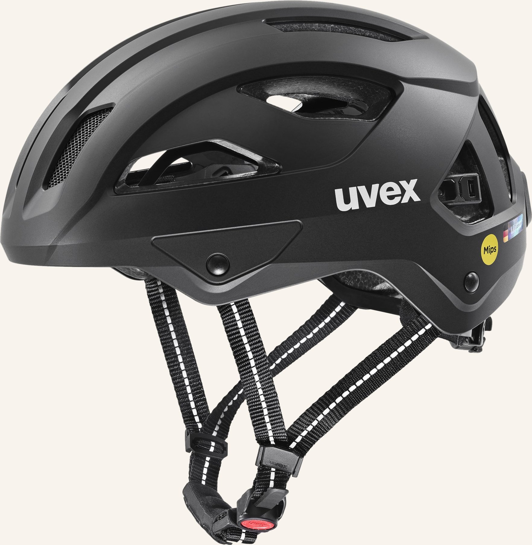 Thumbnail - Uvex Fahrradhelm City Stride Mips Hiplok schwarz