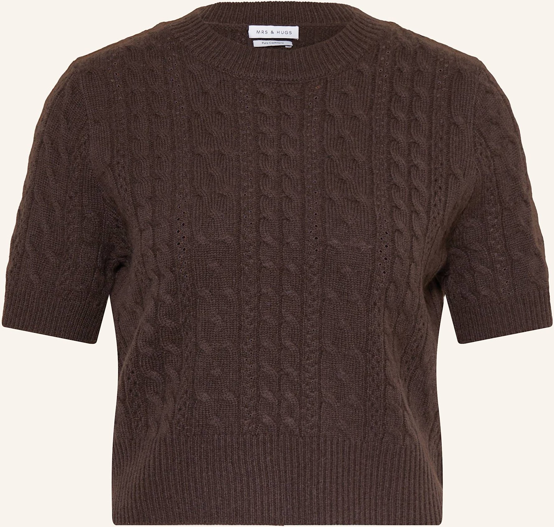 Mrs & Hugs Strickshirt Aus Cashmere braun