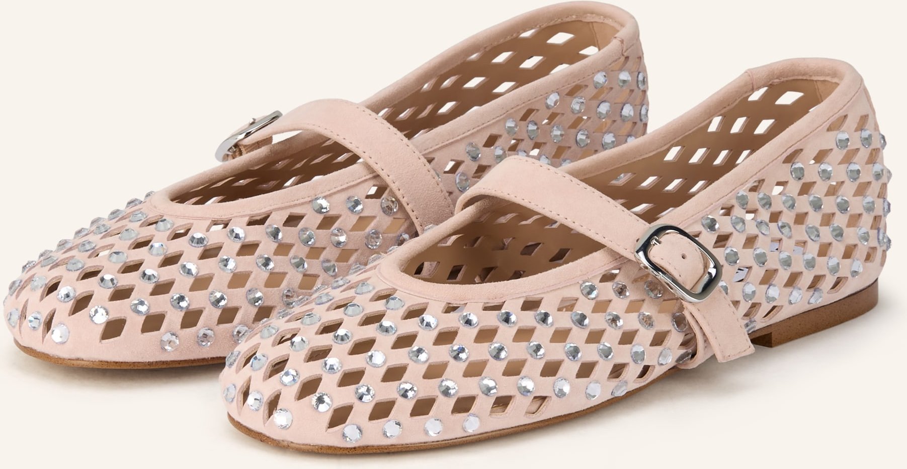 Steve Madden Mary-Jane-Ballerinas Rerun Mit Schmucksteinen beige