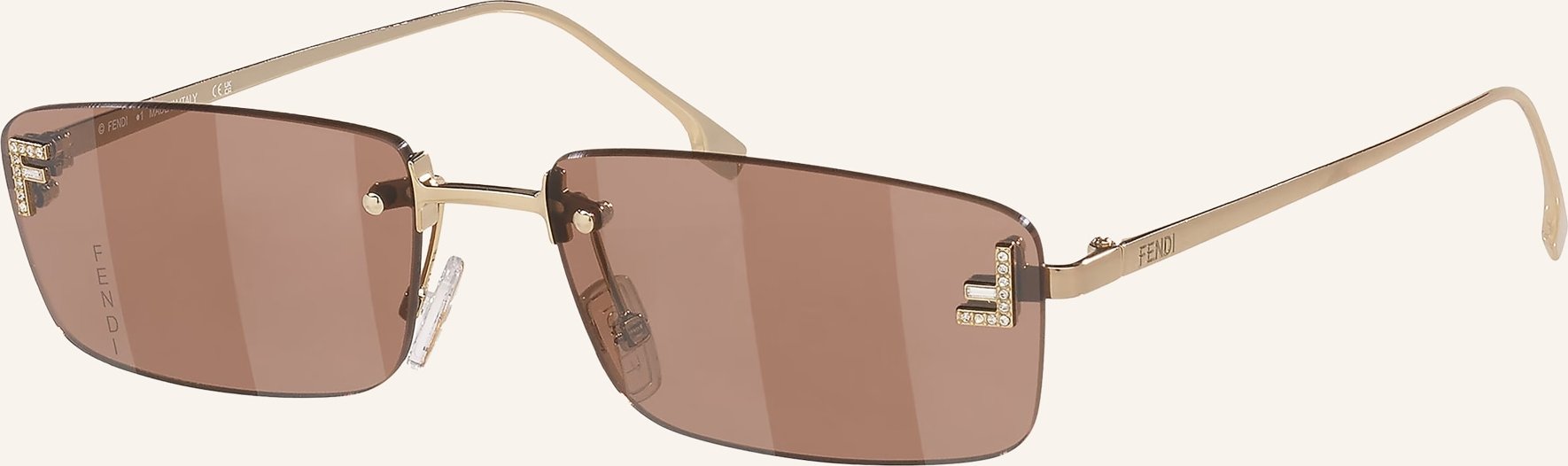 Fendi Sonnenbrille fn000822 gelb
