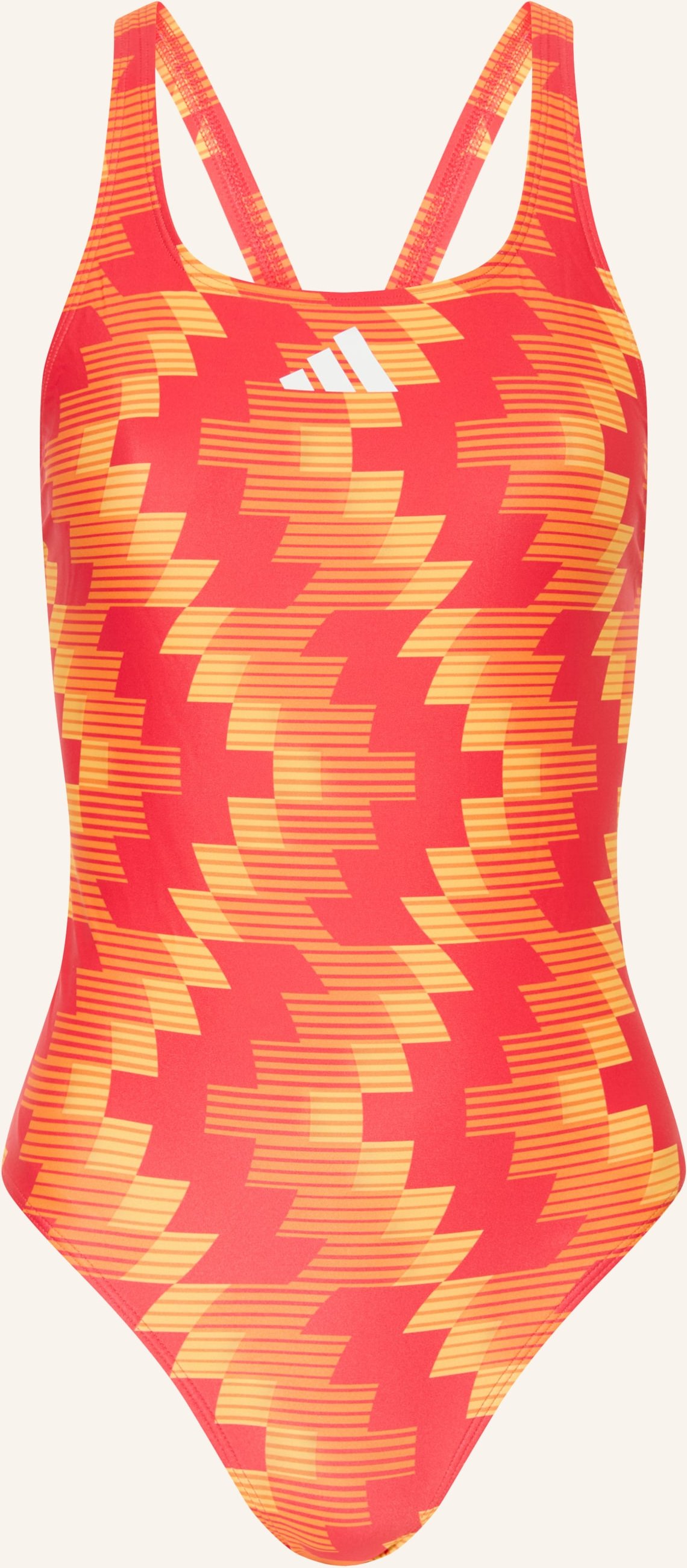 Adidas Badeanzug Football-Inspired Alloverprint rot