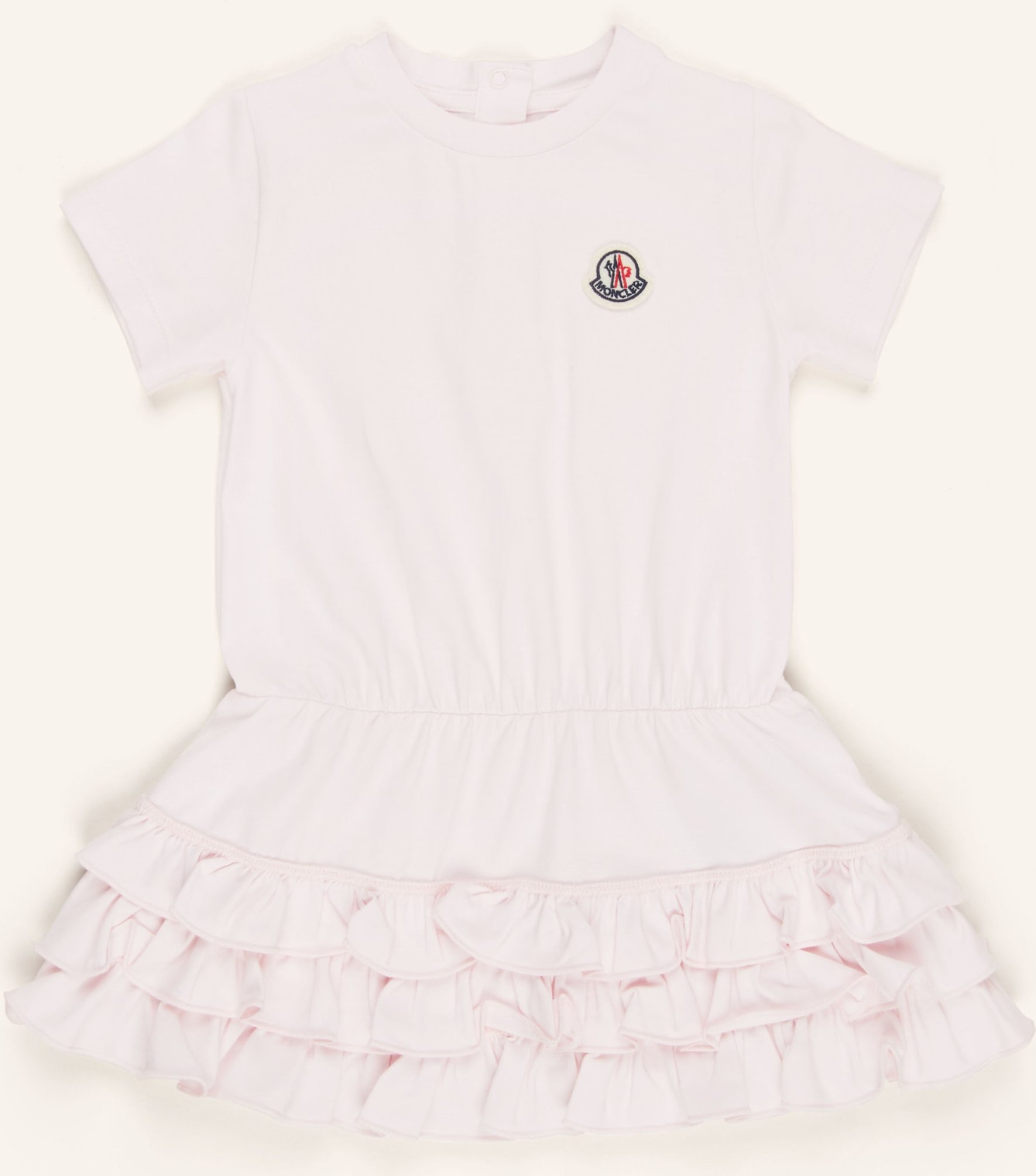Moncler Enfant Kleid Mit Rüschen pink