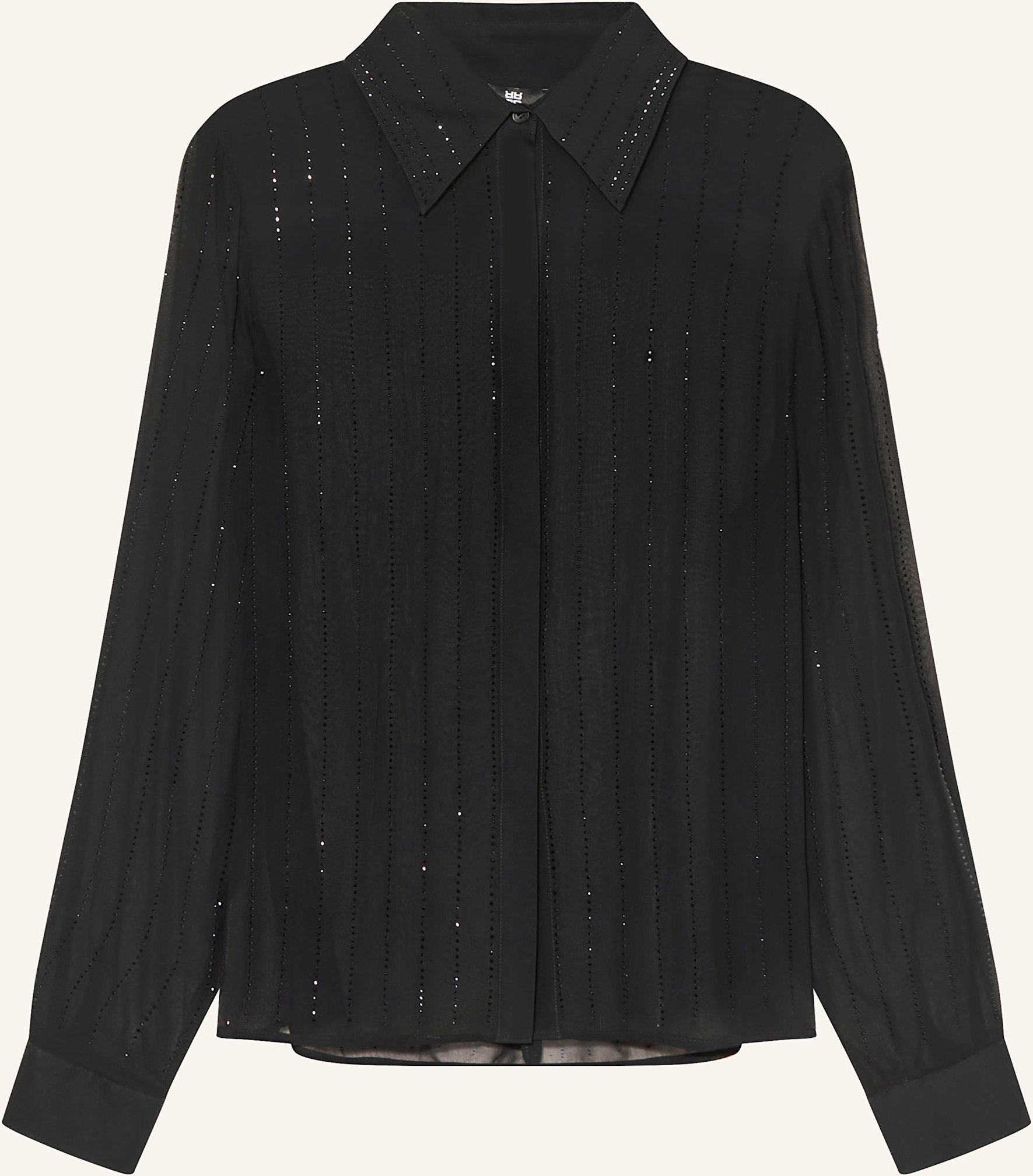 Riani Hemdbluse Mit Schmucksteinen schwarz