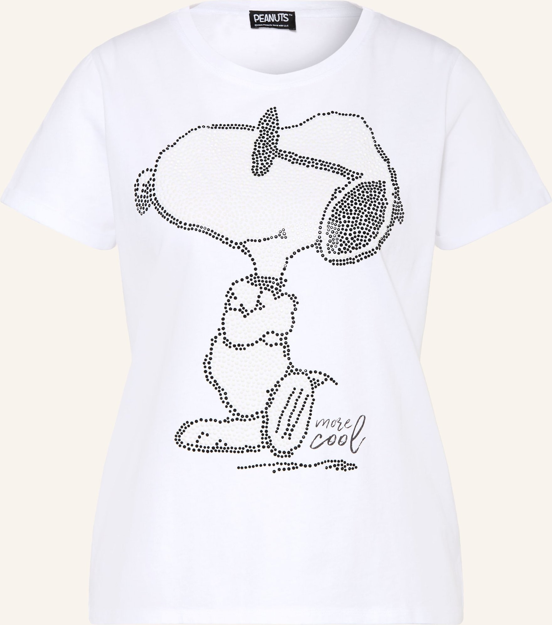 Princess Goes Hollywood T-Shirt Snoopy Mit Schmucksteinen weiss