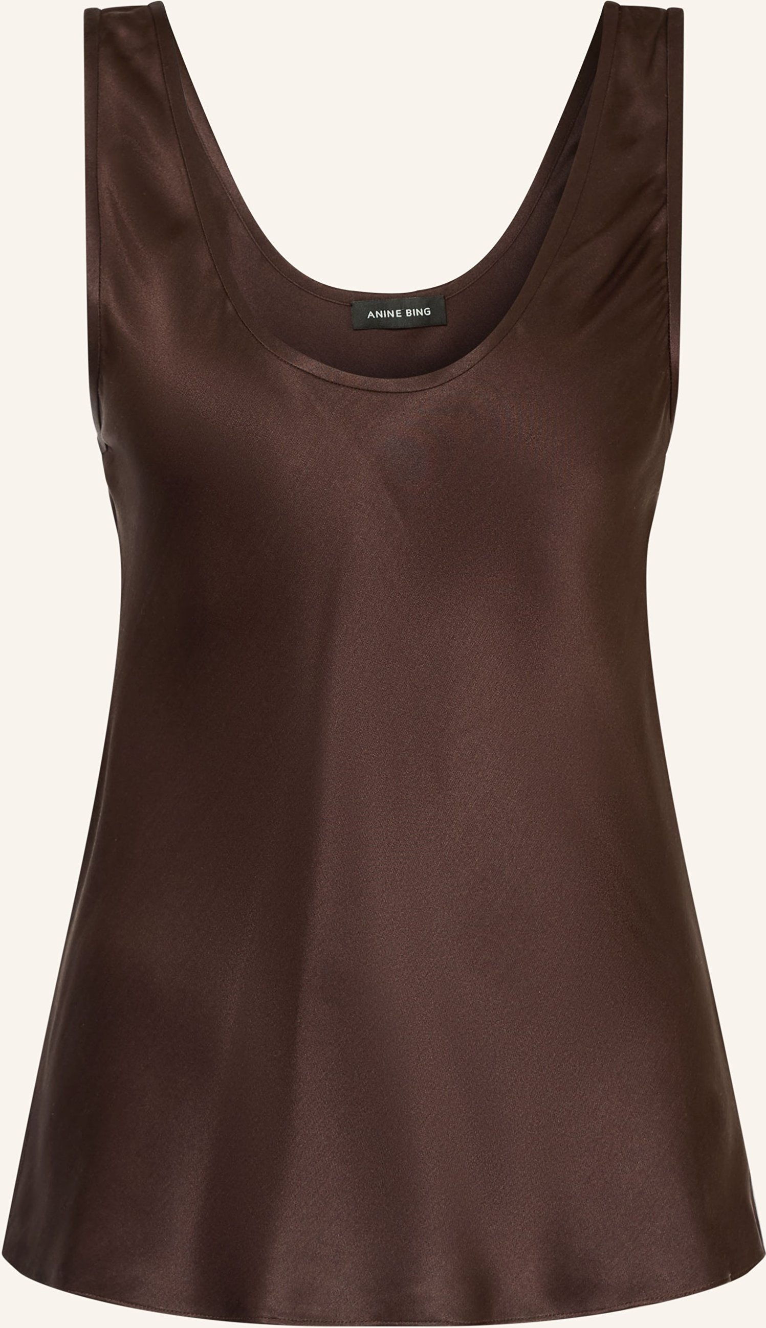 Anine Bing Seidentop Lea braun