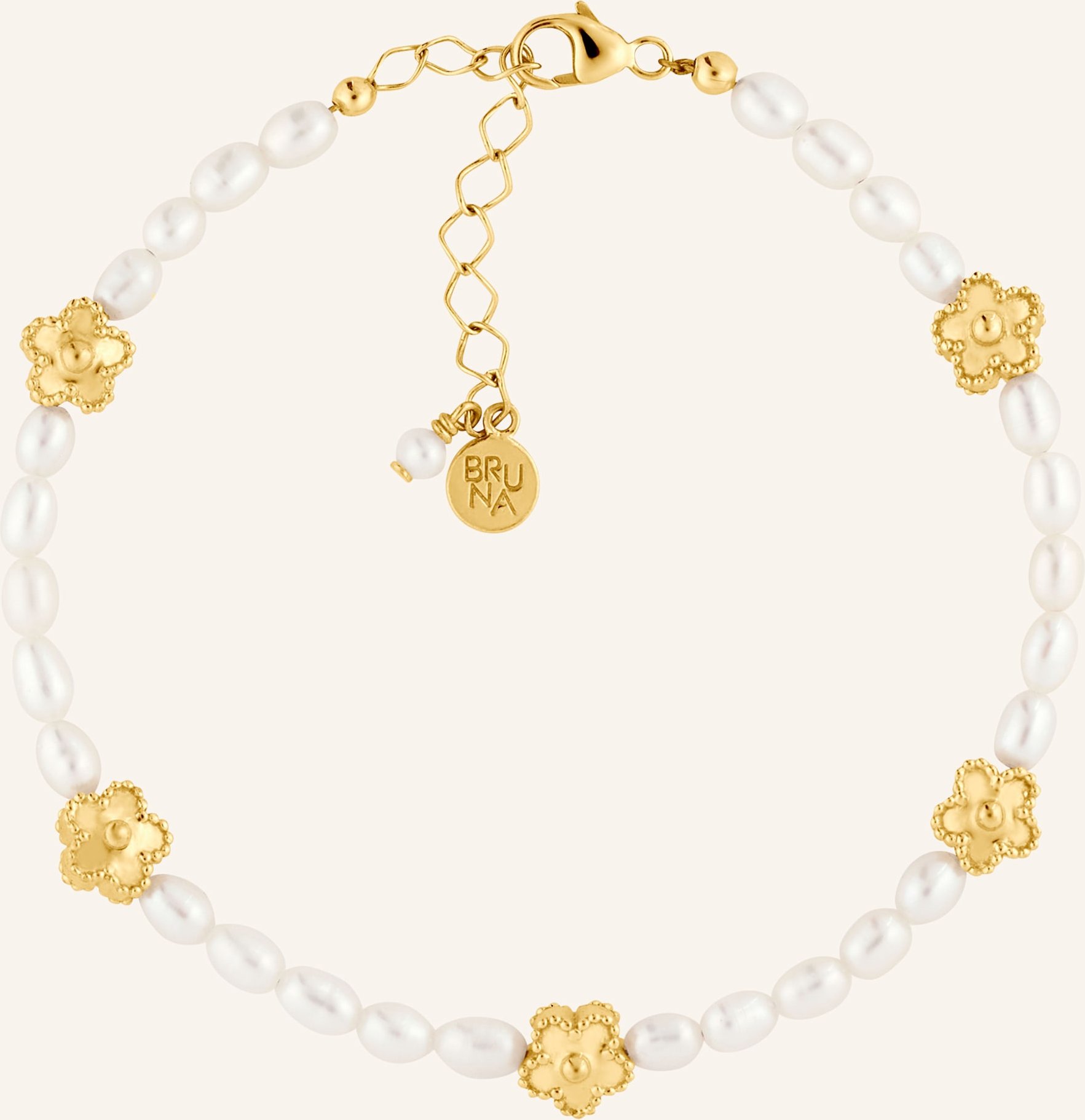 Bruna The Label Armband Fiore gold