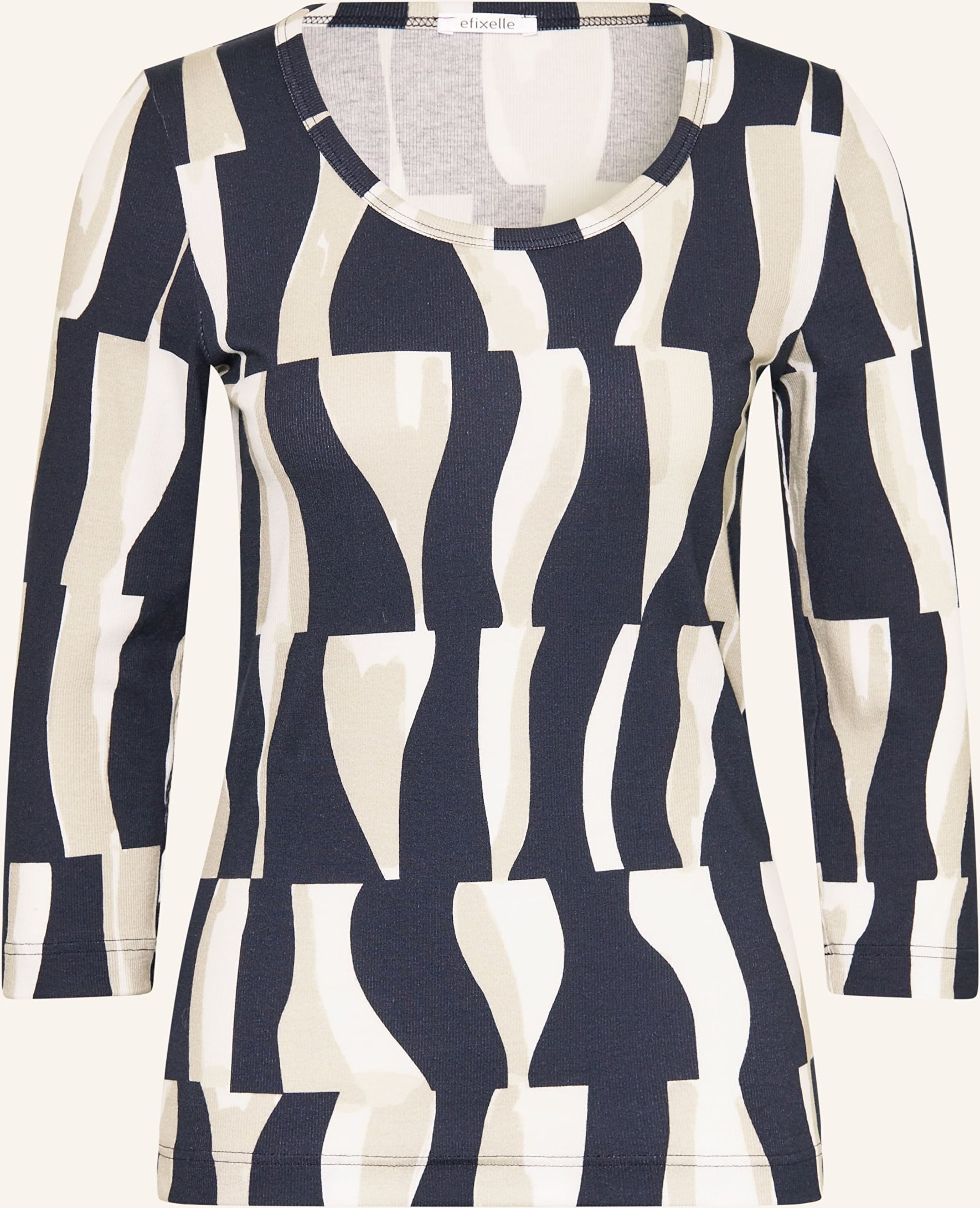 Efixelle Shirt Mit 3/4-Arm blau