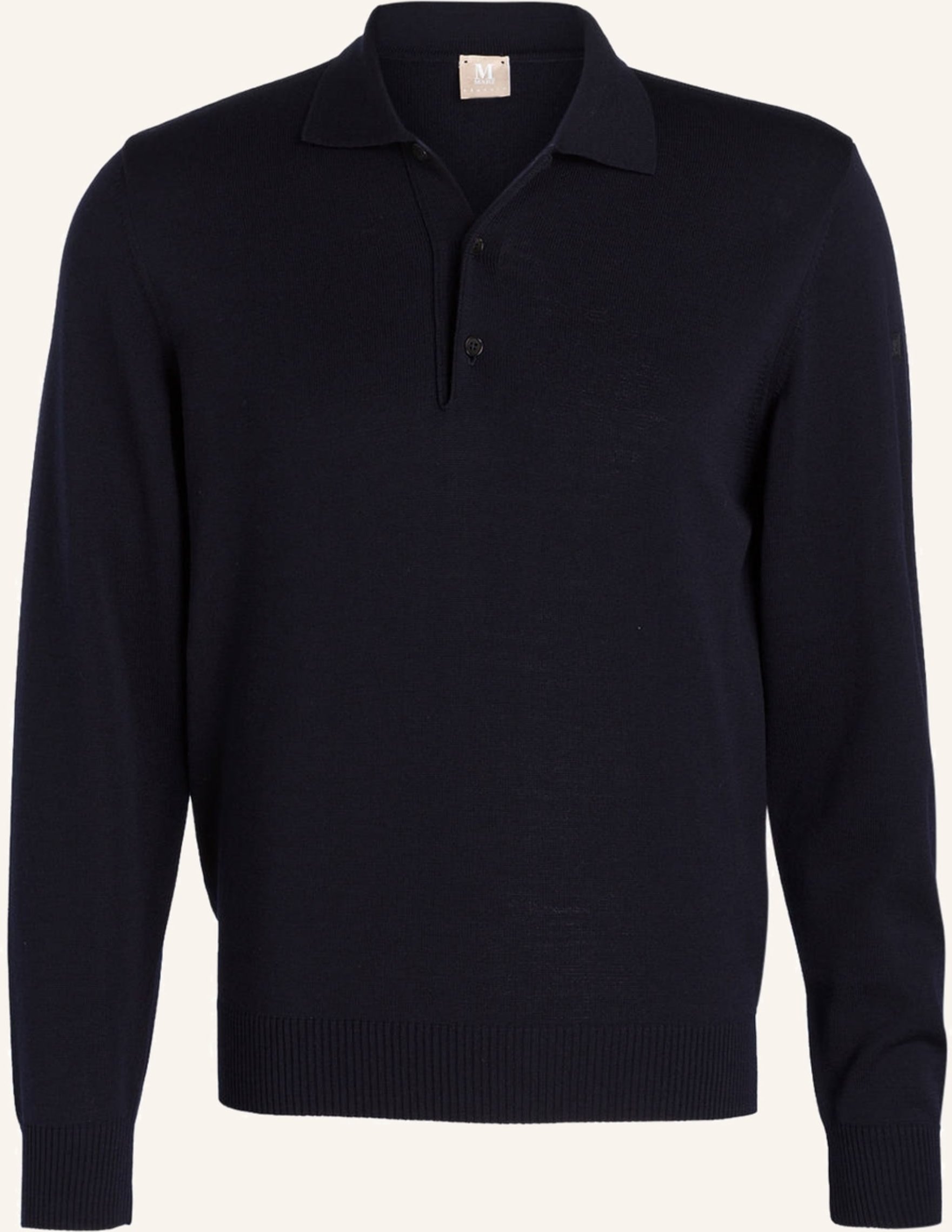 Maerz Muenchen Strick-Poloshirt blau