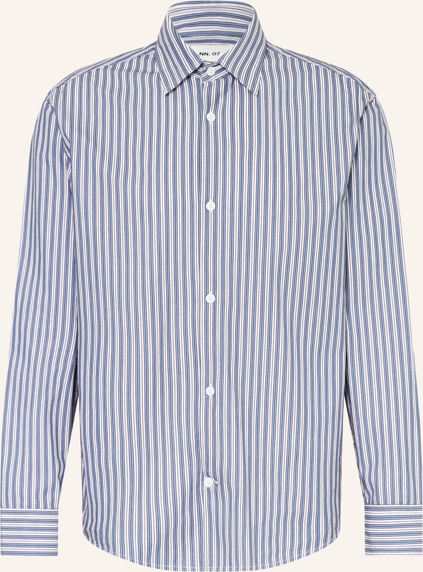 Nn.07 Hemd Freddy Slim Fit blau