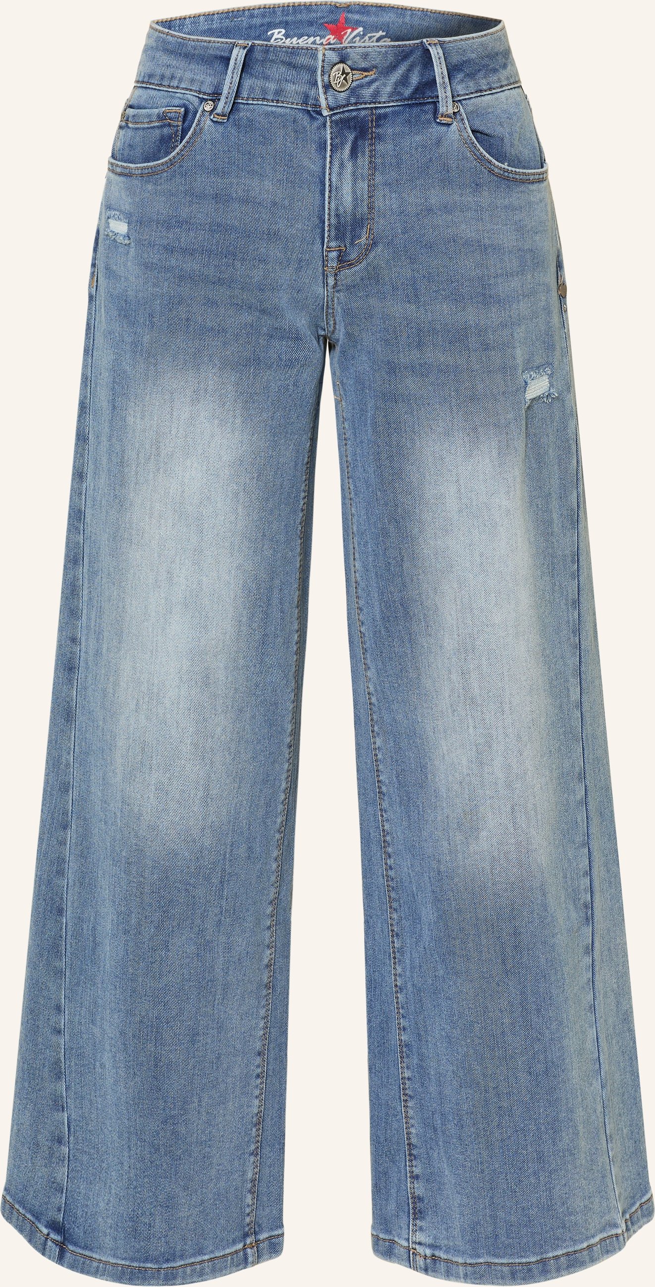 Buena Vista Jeans-Culotte Italy Palazzo blau