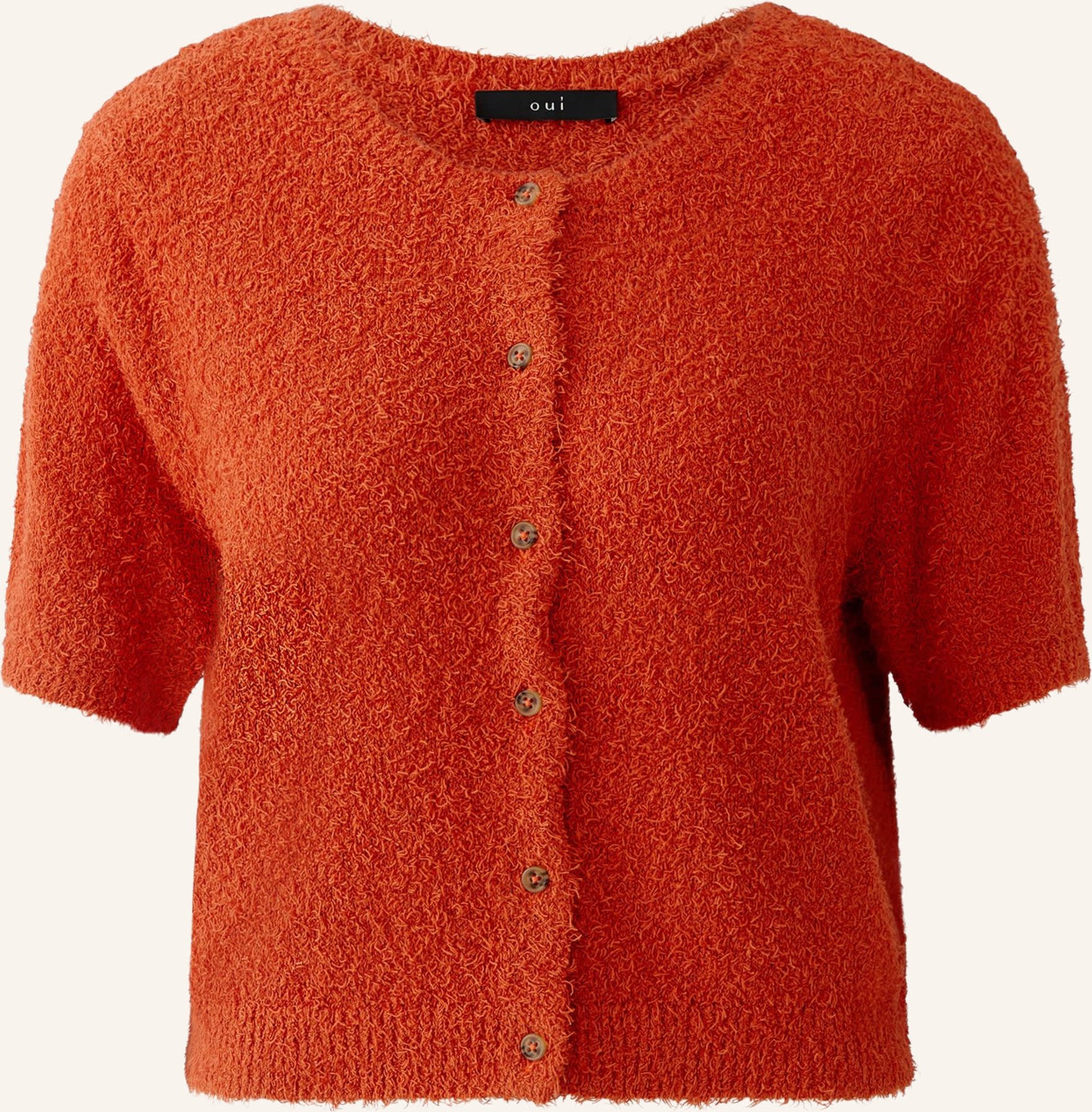 Oui Strickjacke orange