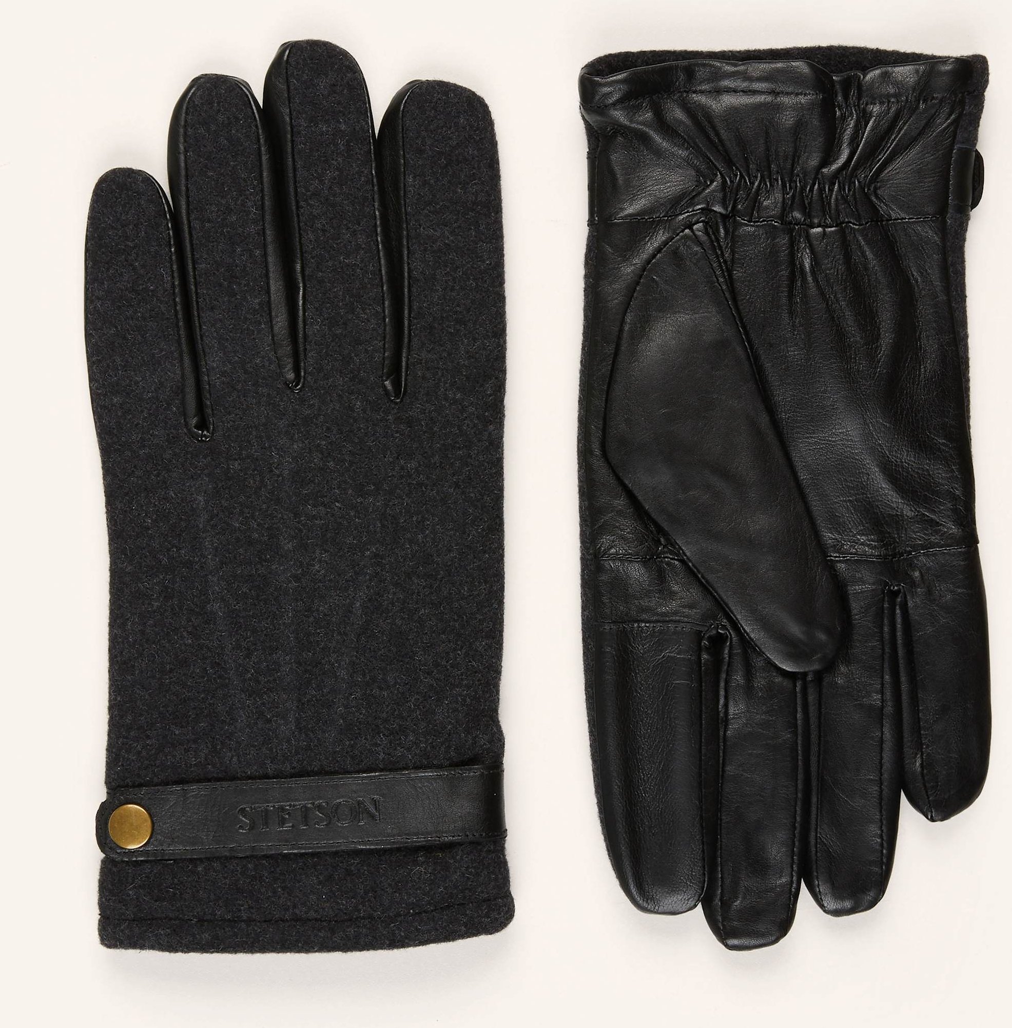Thumbnail - Stetson Lederhandschuhe schwarz