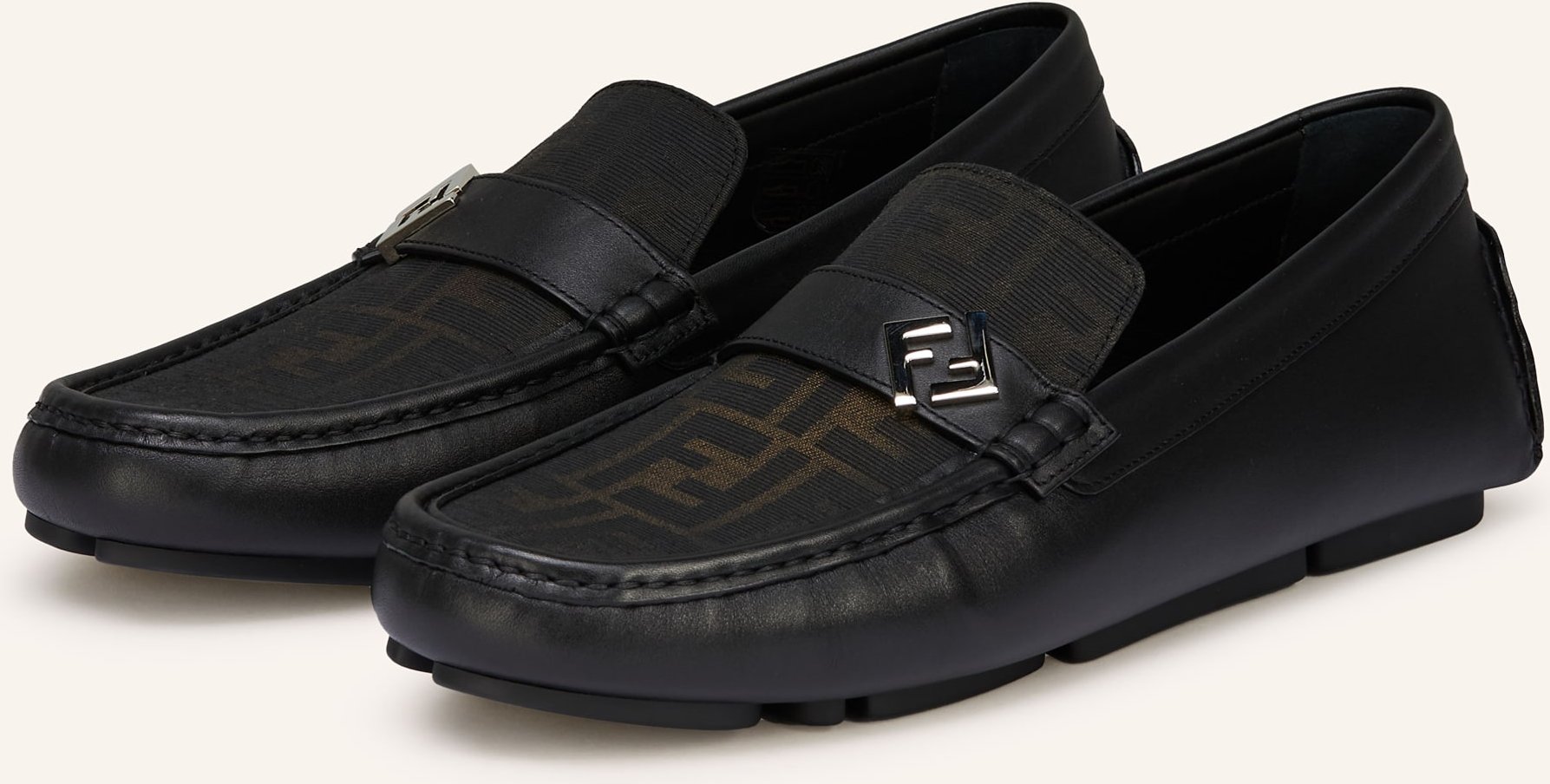 Fendi Mokassins Driver braun