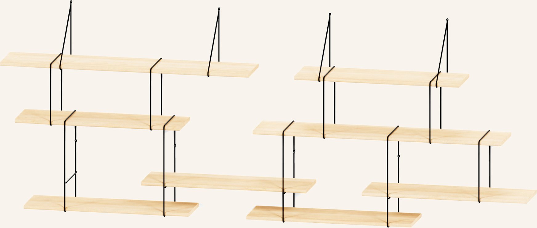 Studio Hausen Regal Link Duo gelb