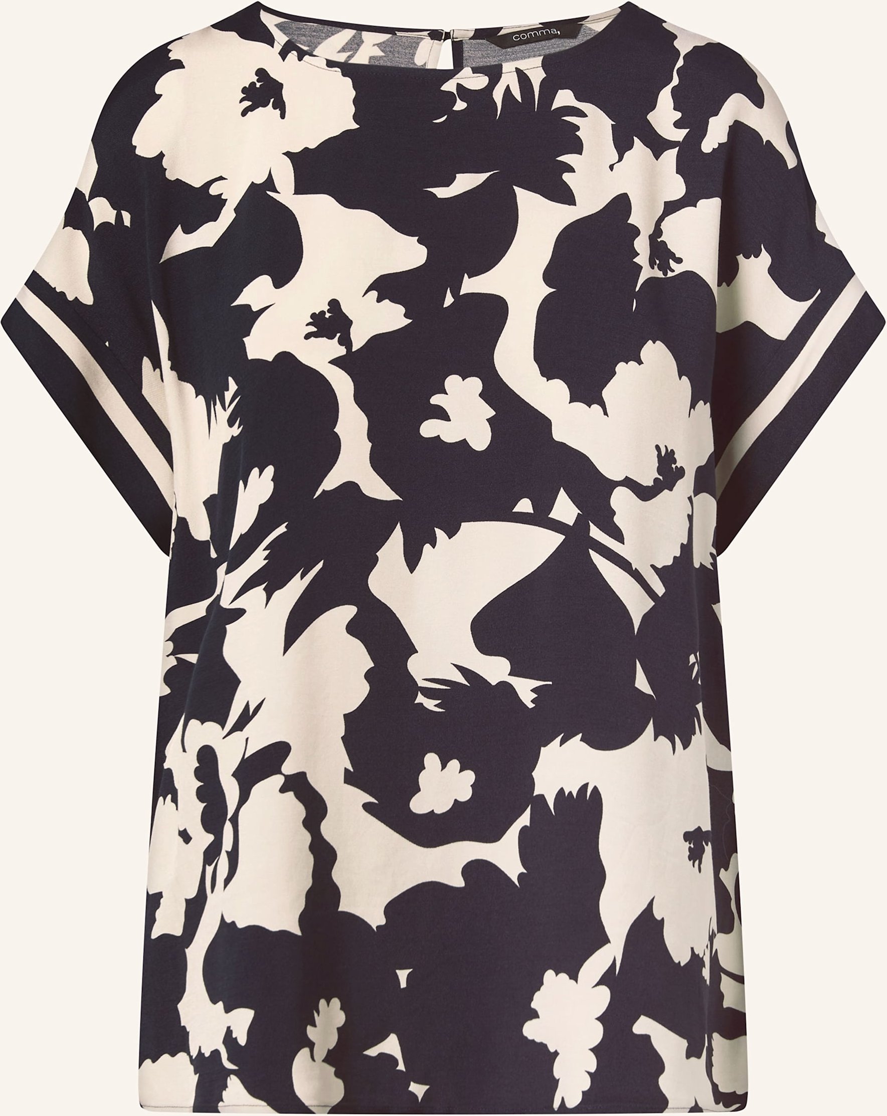 Comma Blusenshirt blau