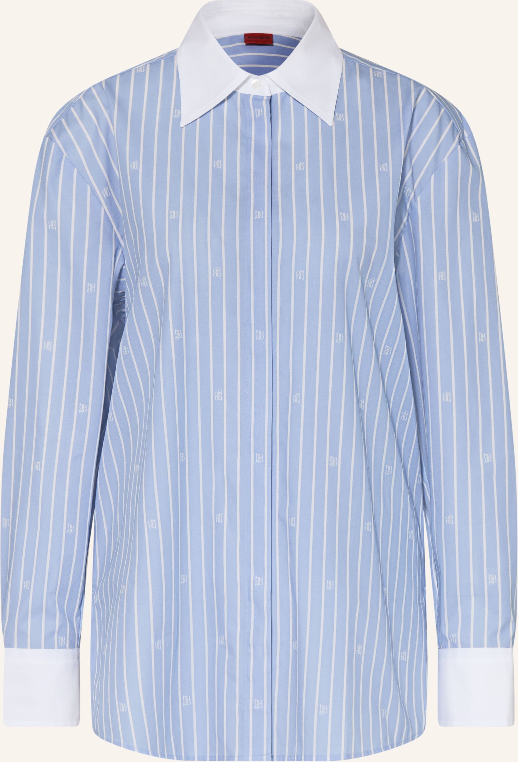 Hugo Oversized-Hemdbluse Ersenny blau