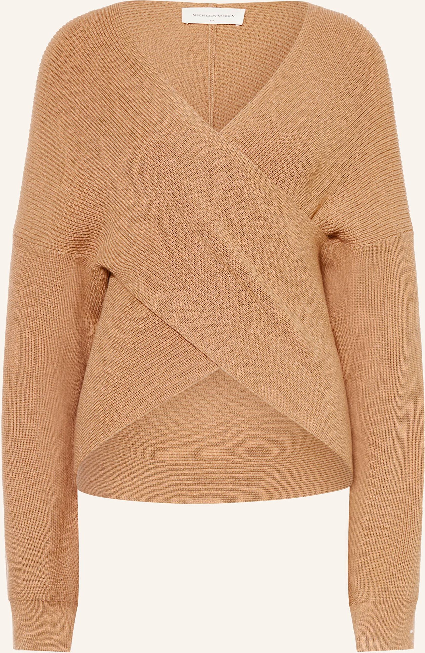 Msch Copenhagen Pullover Mschzinelle In Wickeloptik braun