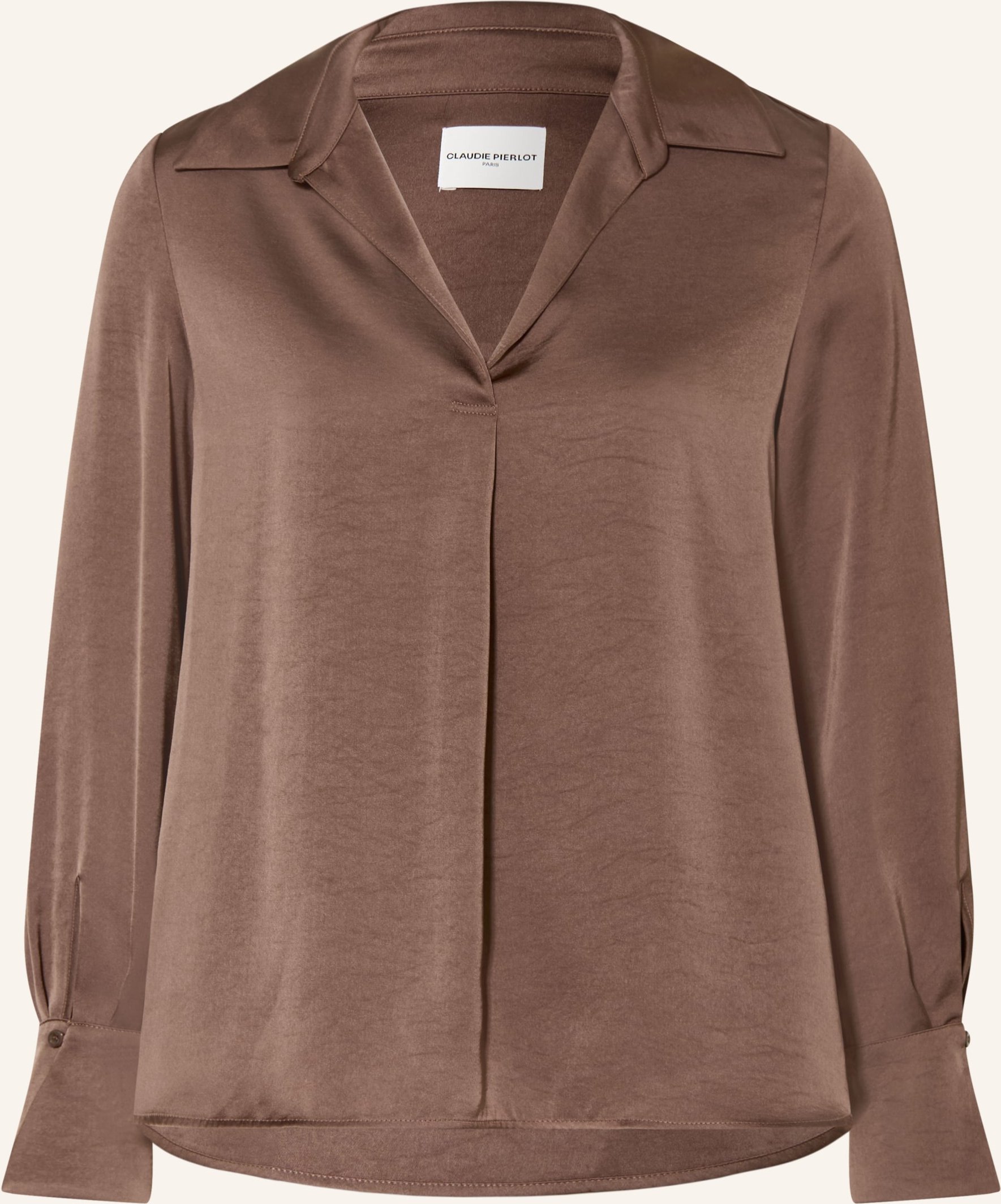 Claudie Pierlot Blusenshirt Aus Satin braun