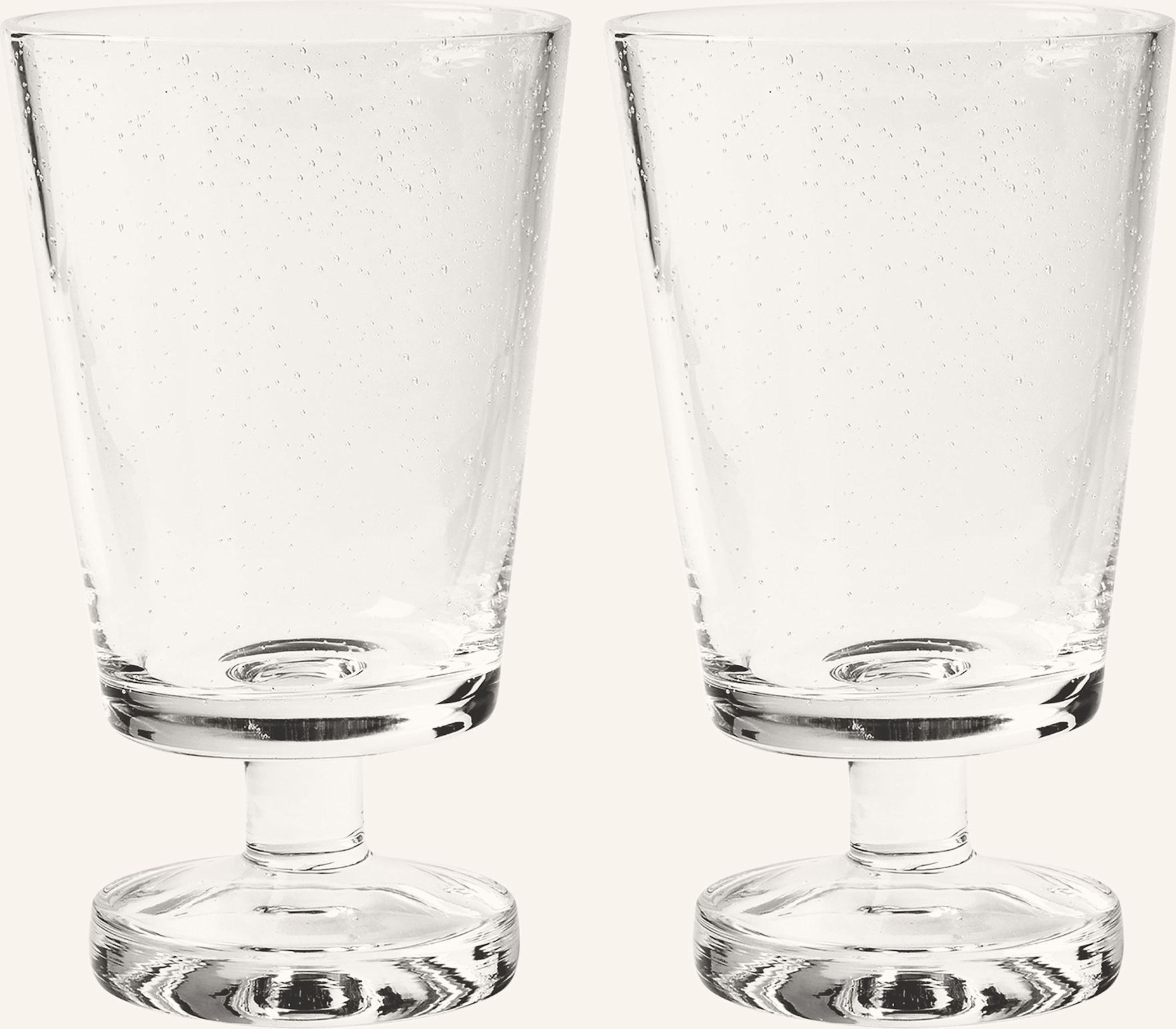 Broste Copenhagen 2er-Set Weingläser Bubble transparent