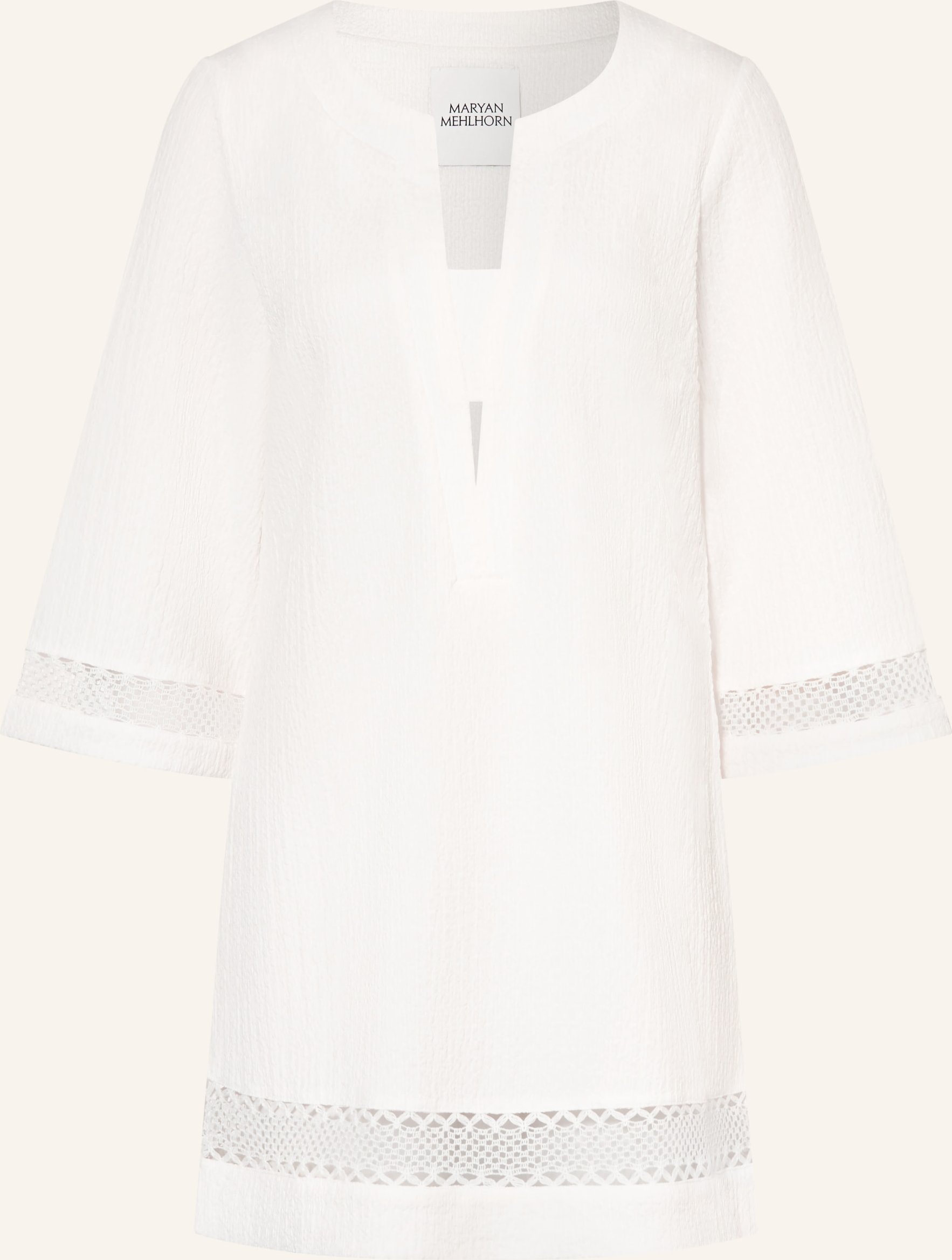 Maryan Mehlhorn Strandkleid Mit 3/4-Arm weiss