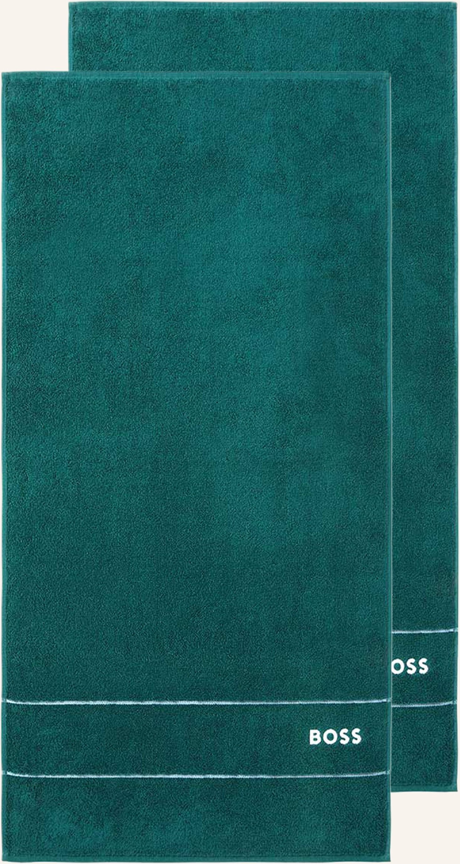 Boss Handtuch 2er Set Plain gruen