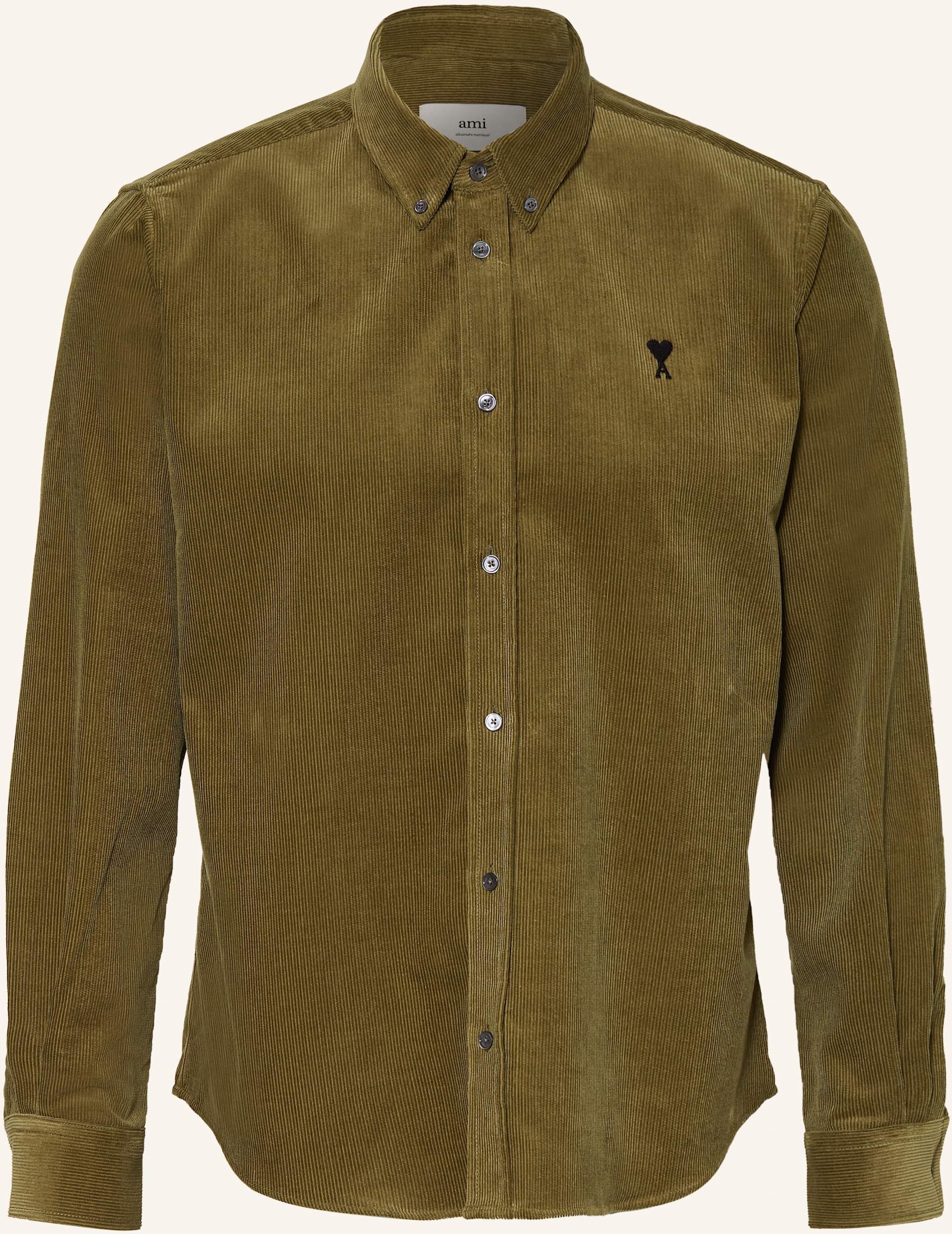 Ami Paris Cordhemd Adc Slim Fit gruen