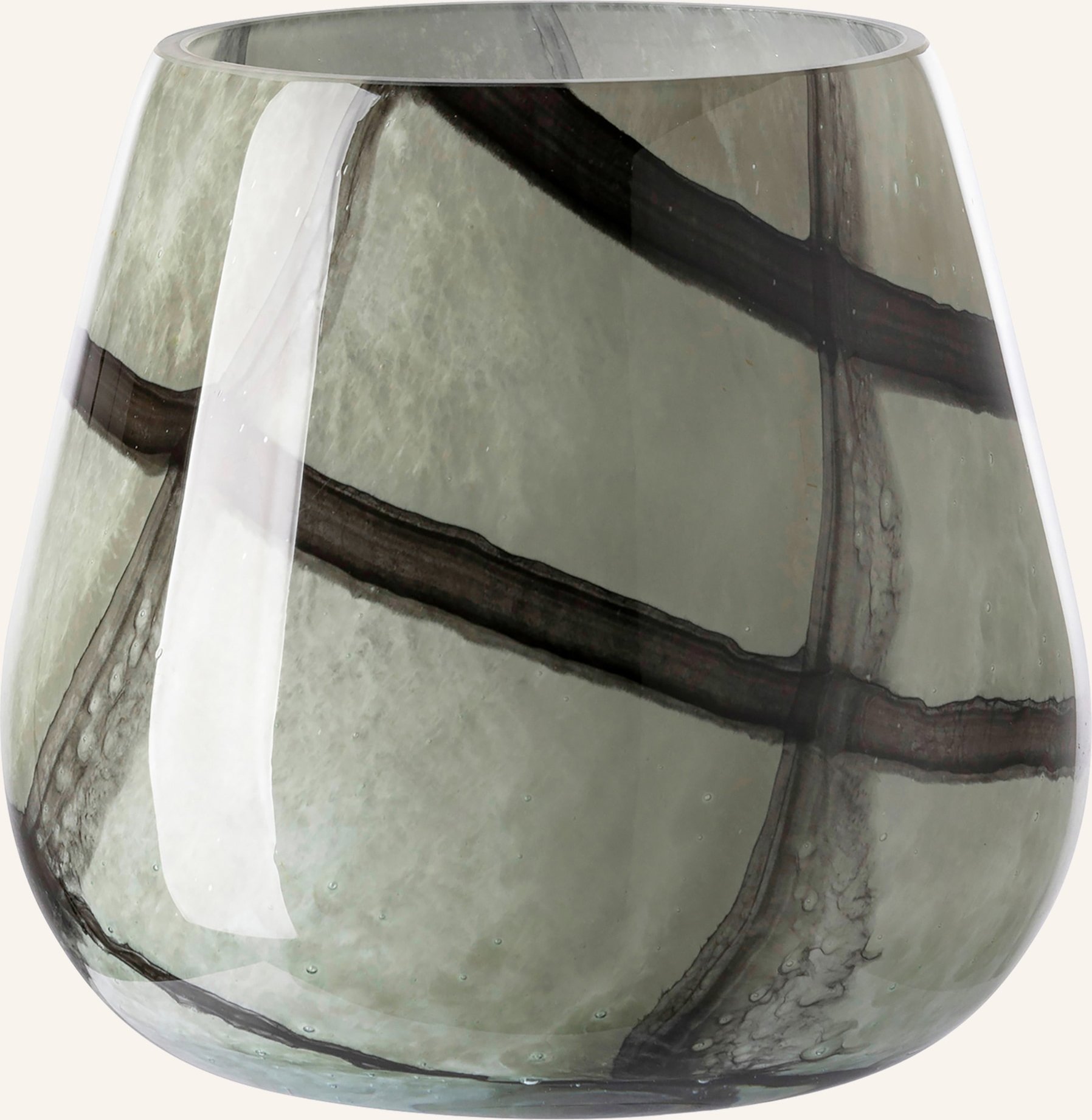 Fink Windlicht, Vase Marly gruen