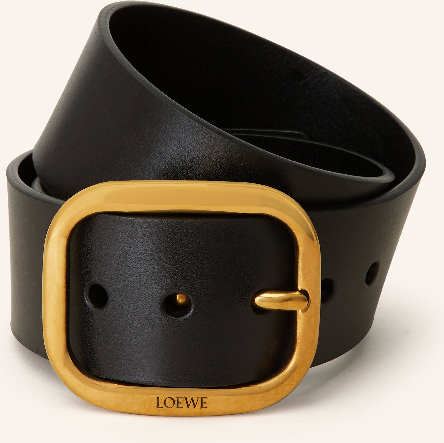 Loewe Ledergürtel schwarz