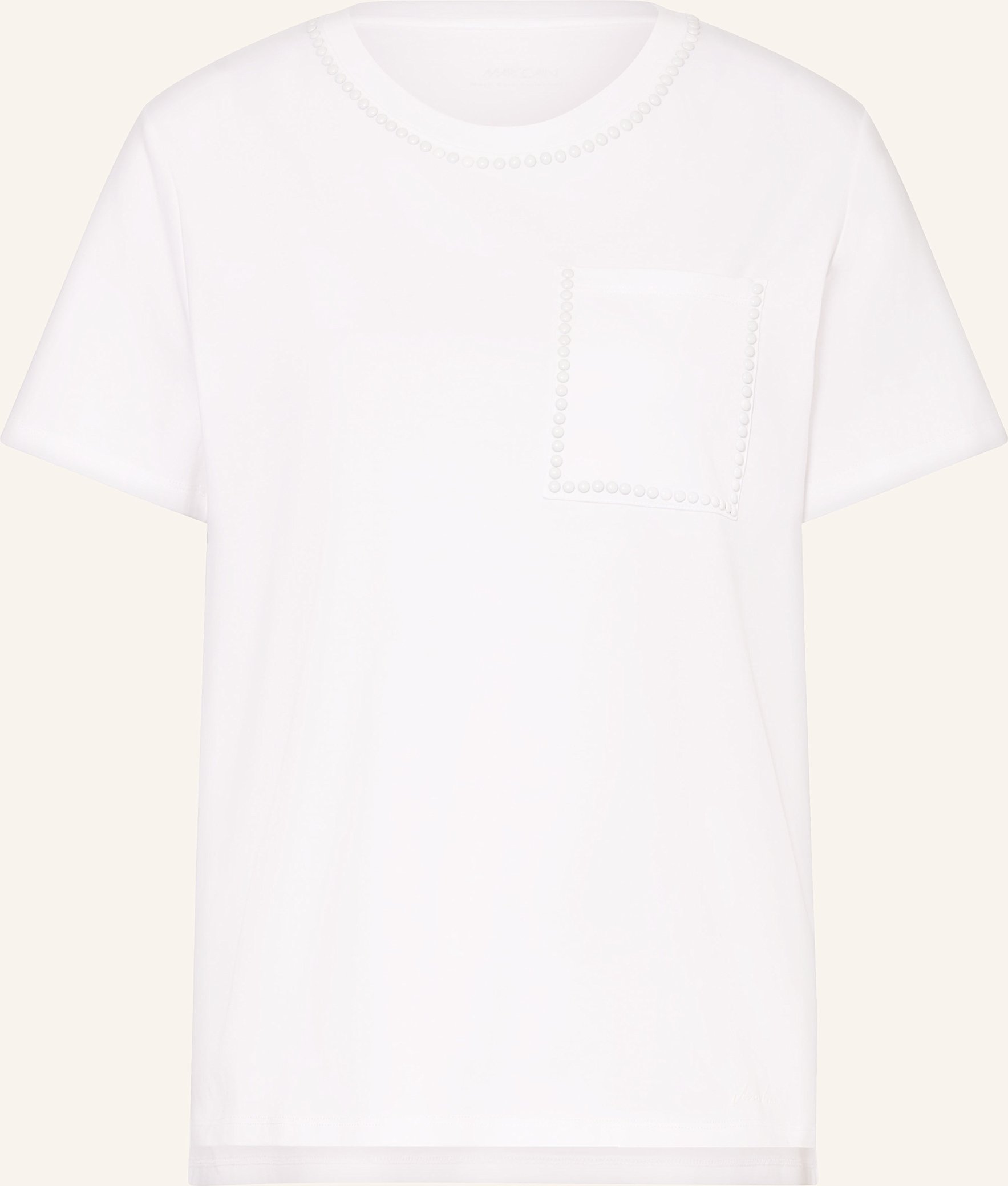 Marc Cain T-Shirt Mit Nieten weiss