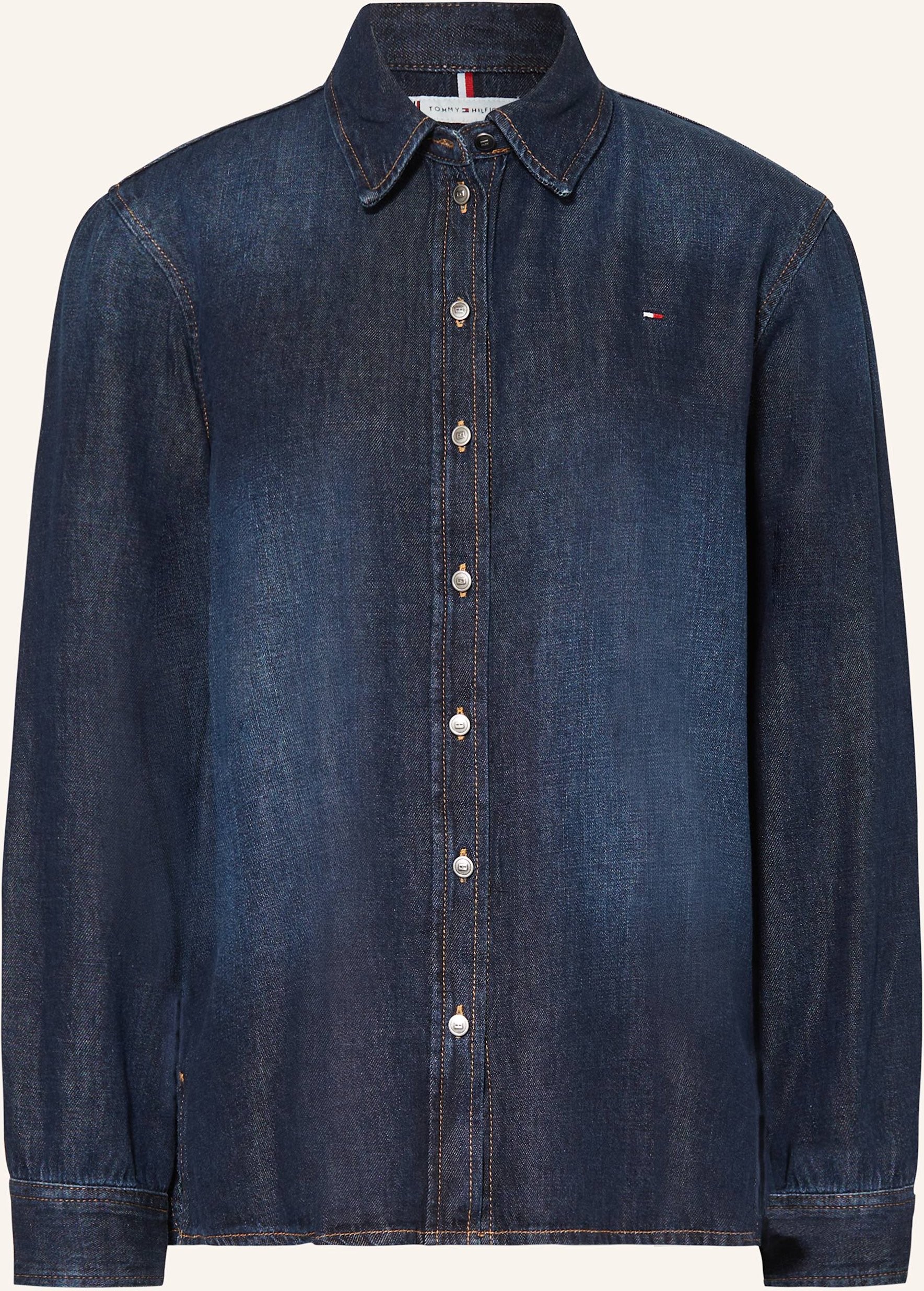 Thumbnail - Tommy Hilfiger Jeansbluse Milo blau