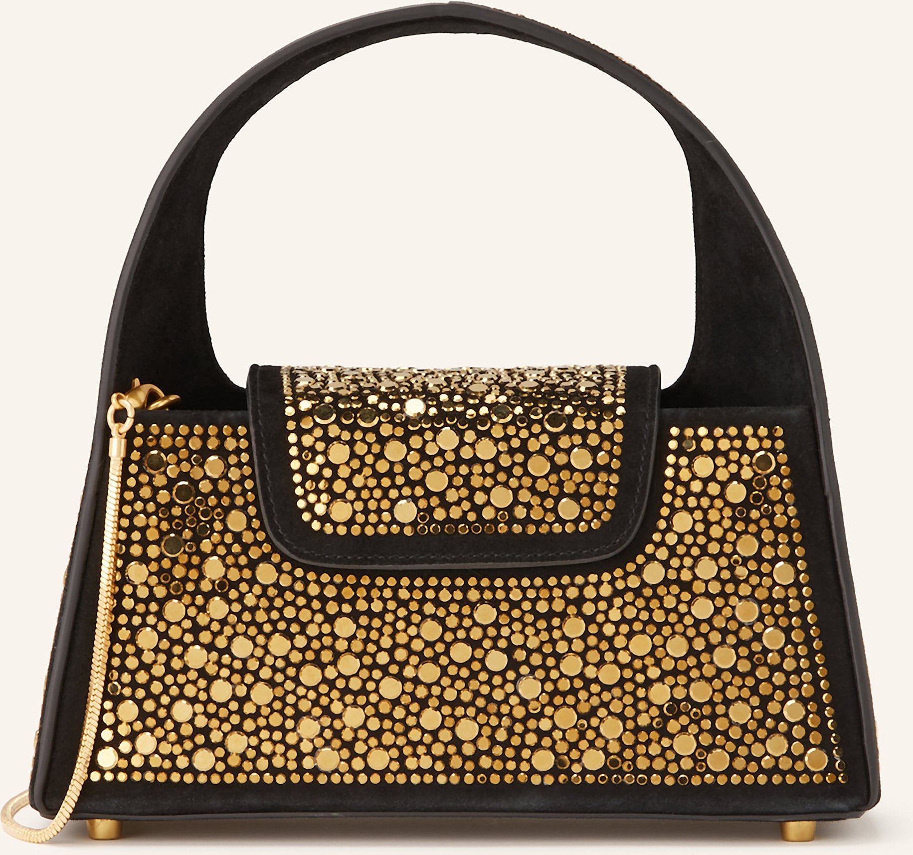 Marc Cain Handtasche Mit Schmucksteinen schwarz