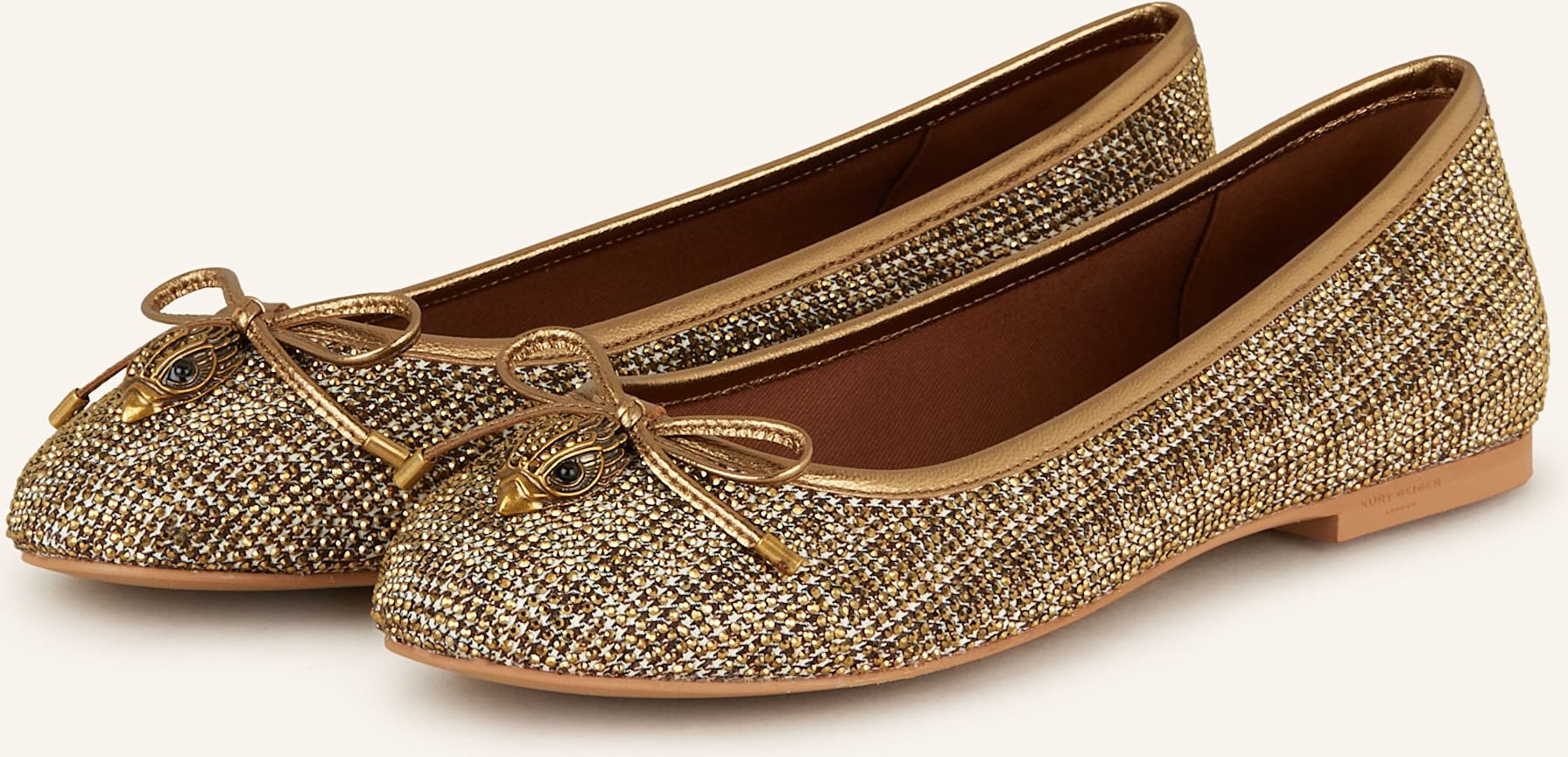 Kurt Geiger Ballerinas Eagle Mit Schmucksteinen beige