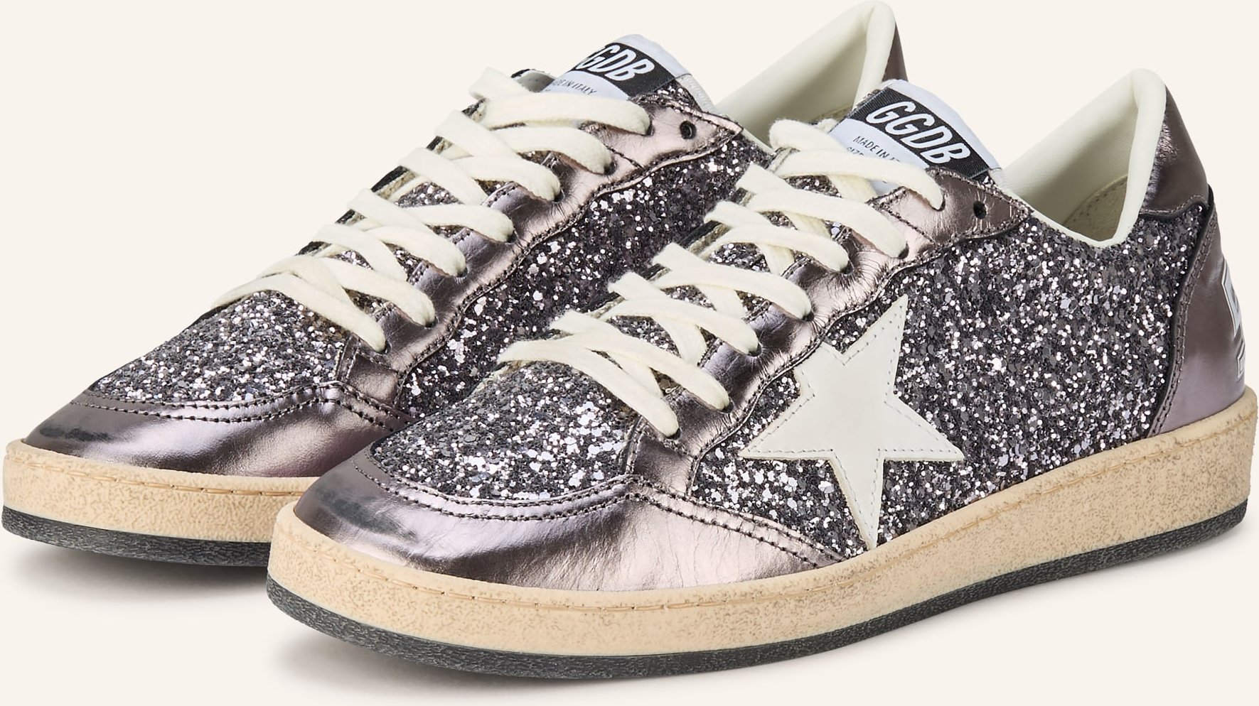 Golden Goose Sneaker Ball Star grau
