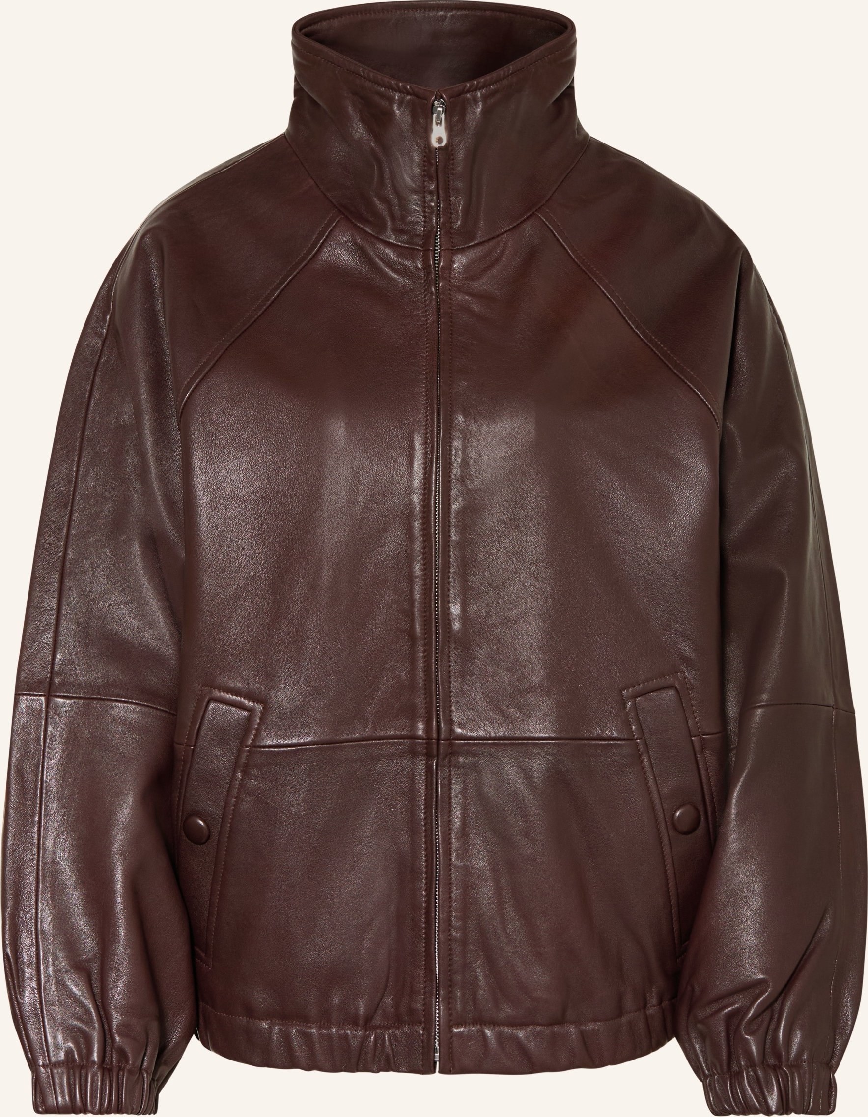 Sandro Lederjacke braun