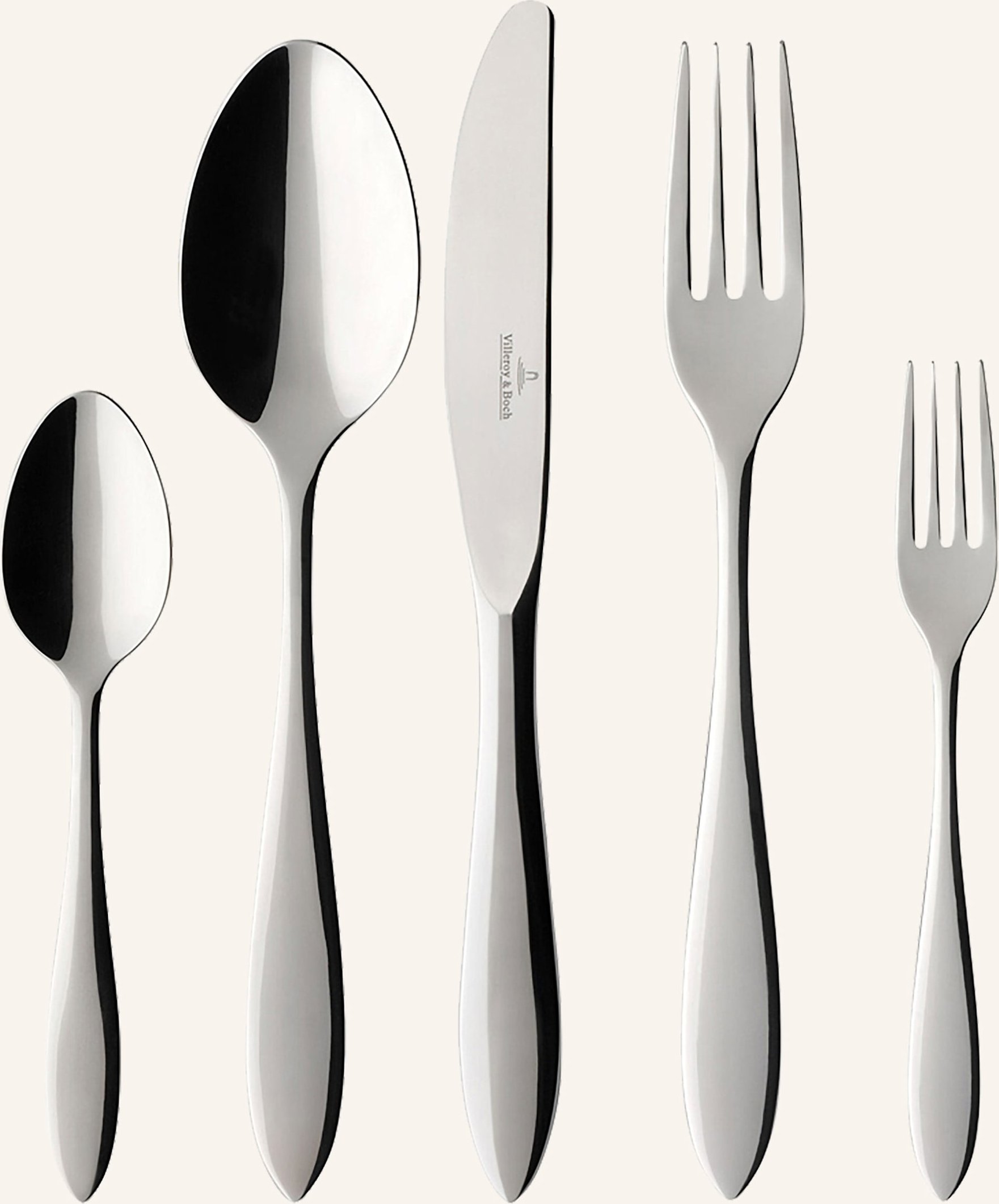 Thumbnail - Villeroy & Boch Tafelbesteck 30tlg. Arthur Gebürstet silber