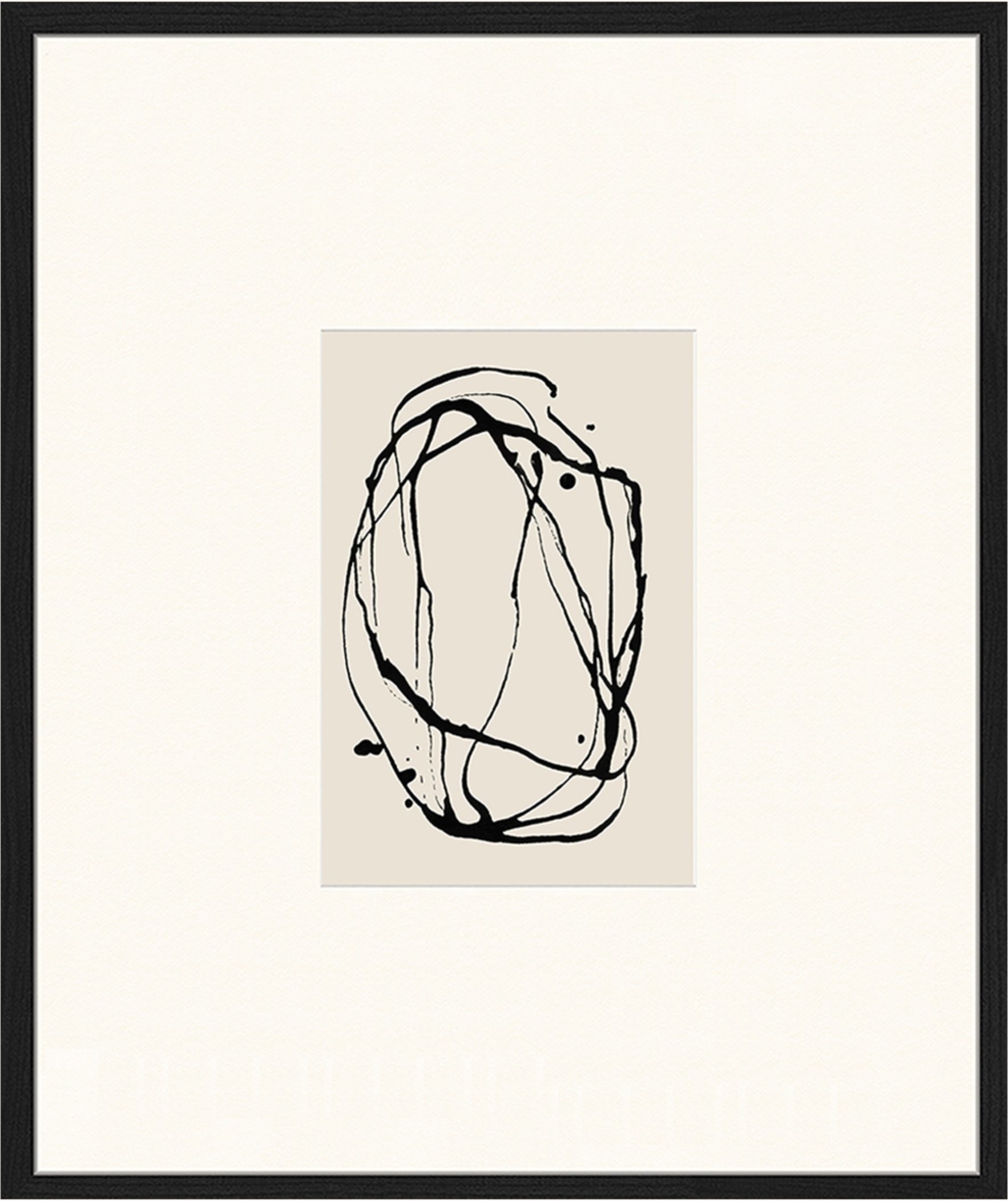 Jacob Baden Wandbild Rallye Mit Rahmen schwarz