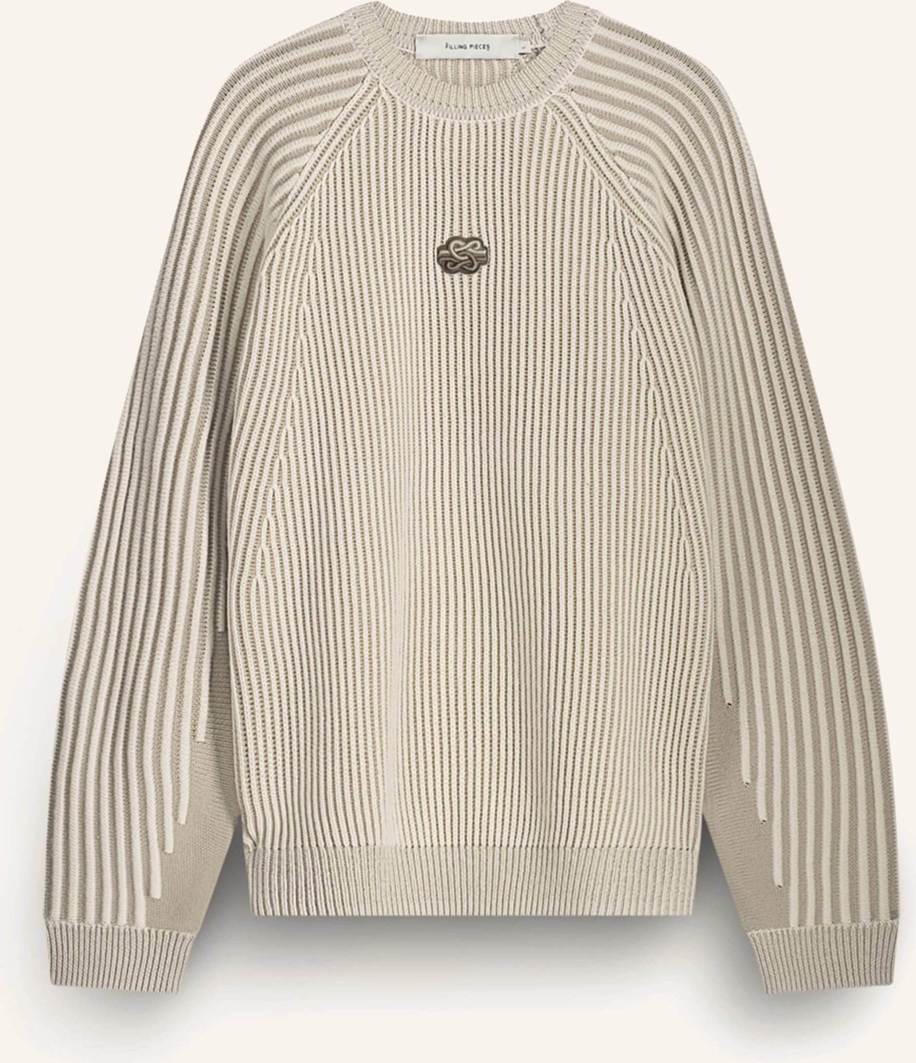 Filling Pieces Knit Sweater Raglan weiss